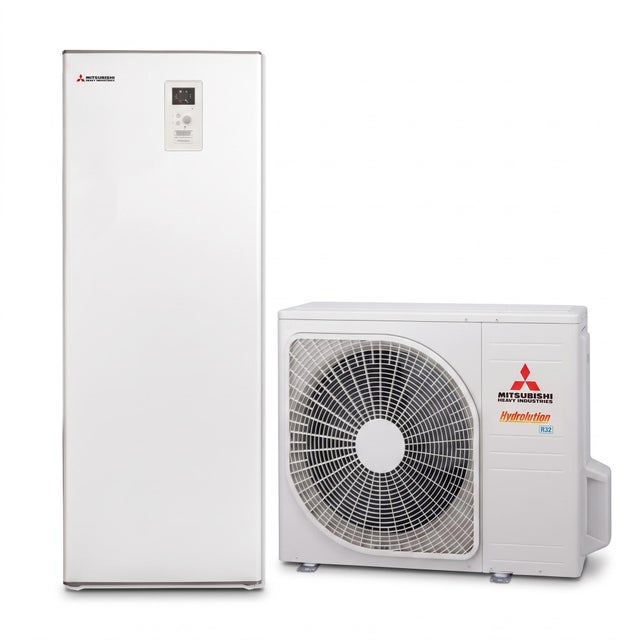 BOMBA DE CALOR AEROTERMIA MITSUBISHI HYDROLUTION PARTIDO TODO EN UNO T1-W 7 KW R32 BIBLOC UNIDAD EXTERIOR + TODO EN UNO (FDCW60VNX-W/ HMA60-W) MONOFASICO
