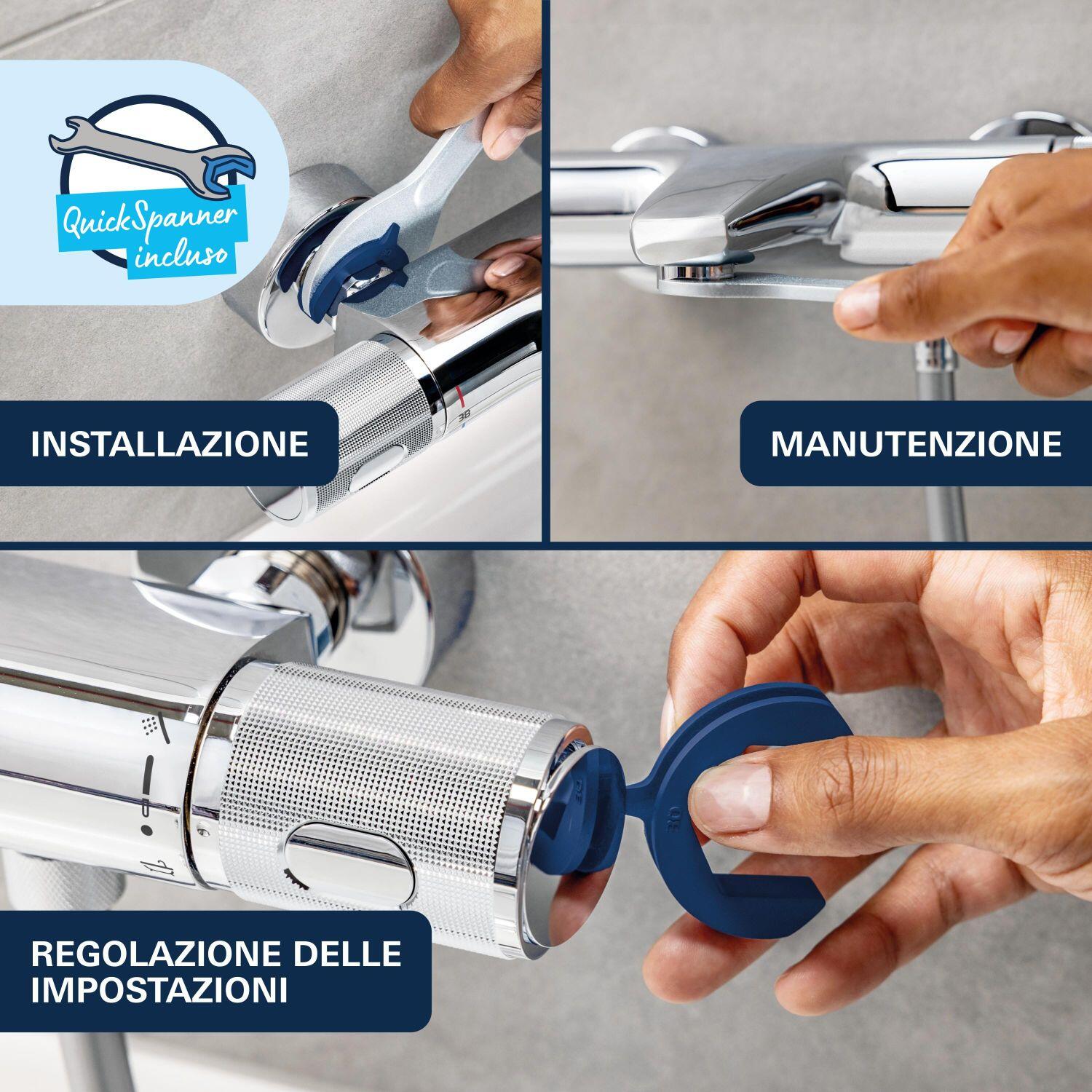 Rubinetto esterno doccia Clova Pulse di Grohe, cromo - 6