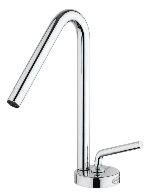 Rubinetto per lavabo a canna media getto laminare cristallino Verbano cromato lucido JACUZZI RUBINETTERIA