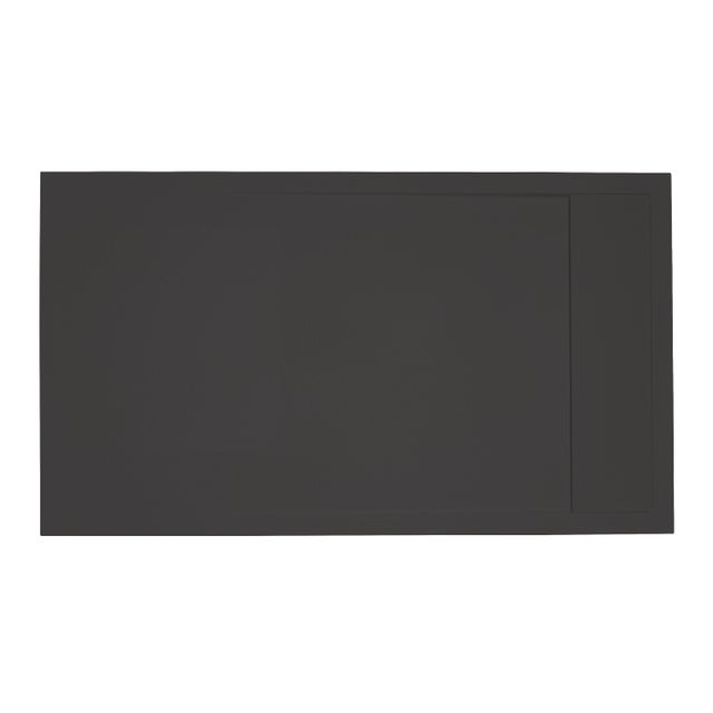 Piatto doccia SENSEA in resina Neo nero L 80 x L 140 x H 3 cm opaco effetto pietra