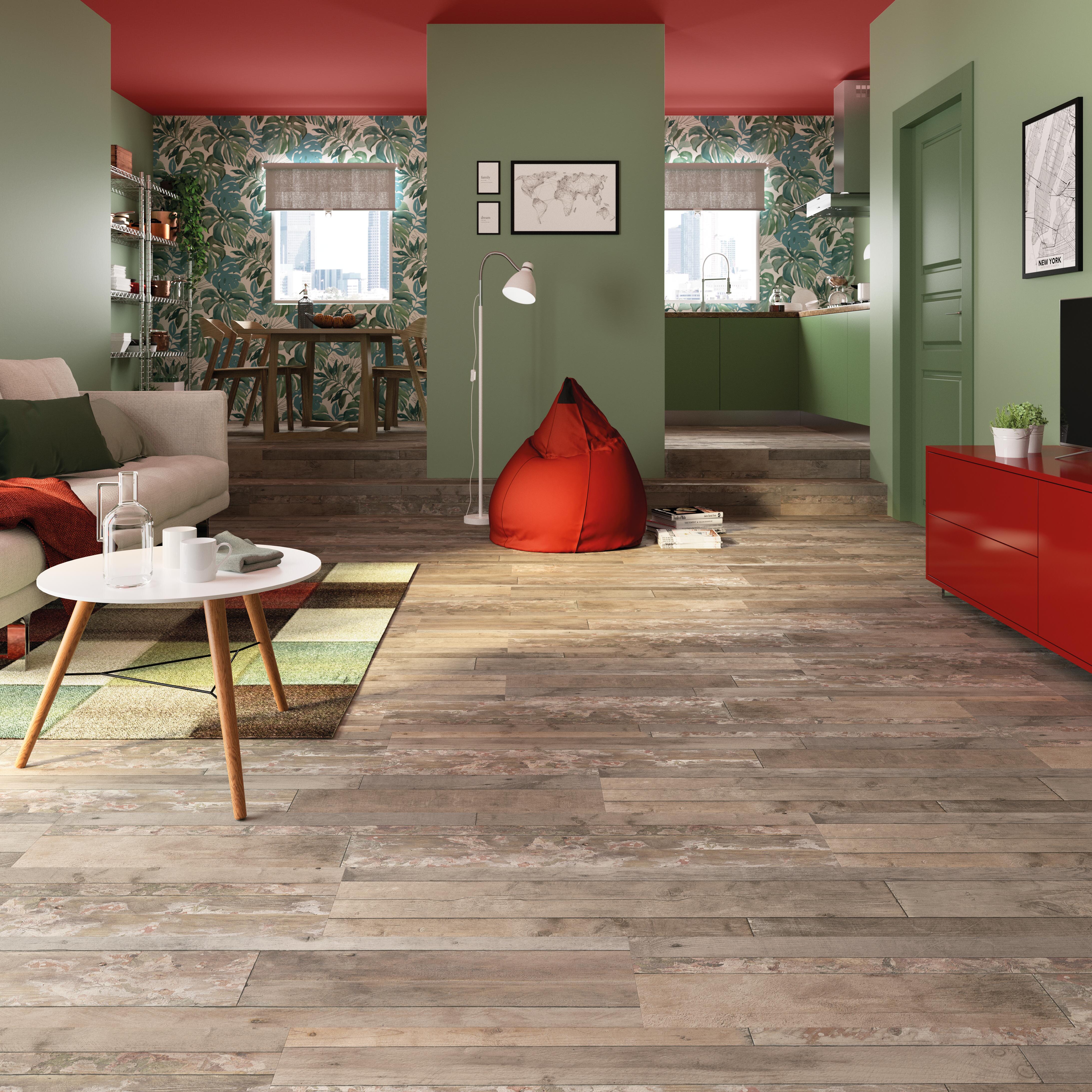 Tavolino da esterno Chamonix in eucalipto con piano in composito bianco per 2 persone 60cm - 3