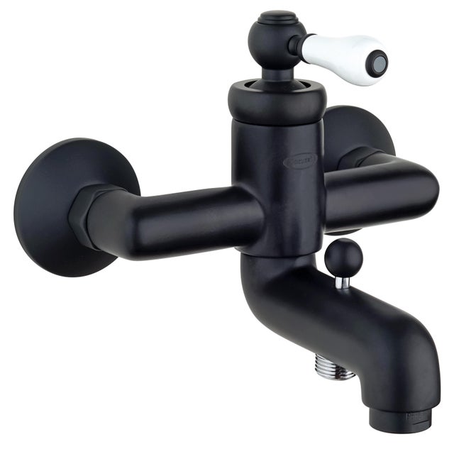 Rubinetto per vasca getto laminare cristallino Opera nero spazzolato JACUZZI RUBINETTERIA