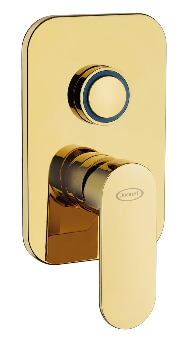 Rubinetto per doccia getto laminare cristallino Serena oro lucido JACUZZI RUBINETTERIA