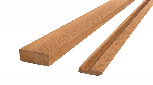 KIT RAIL + EMBELLECEDOR PUERTA CORREDERA ACABADO MELAMINA ROBLET