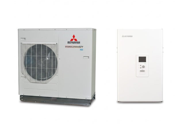 BOMBA DE CALOR AEROTERMIA MITSUBISHI HYDROLUTION PARTIDO HYDROBOX H6B-W 8KW R32 BIBLOC UNIDAD EXTERIOR + MURAL (FDCW71VNX-W/ HMS100-W) MONOFASICO