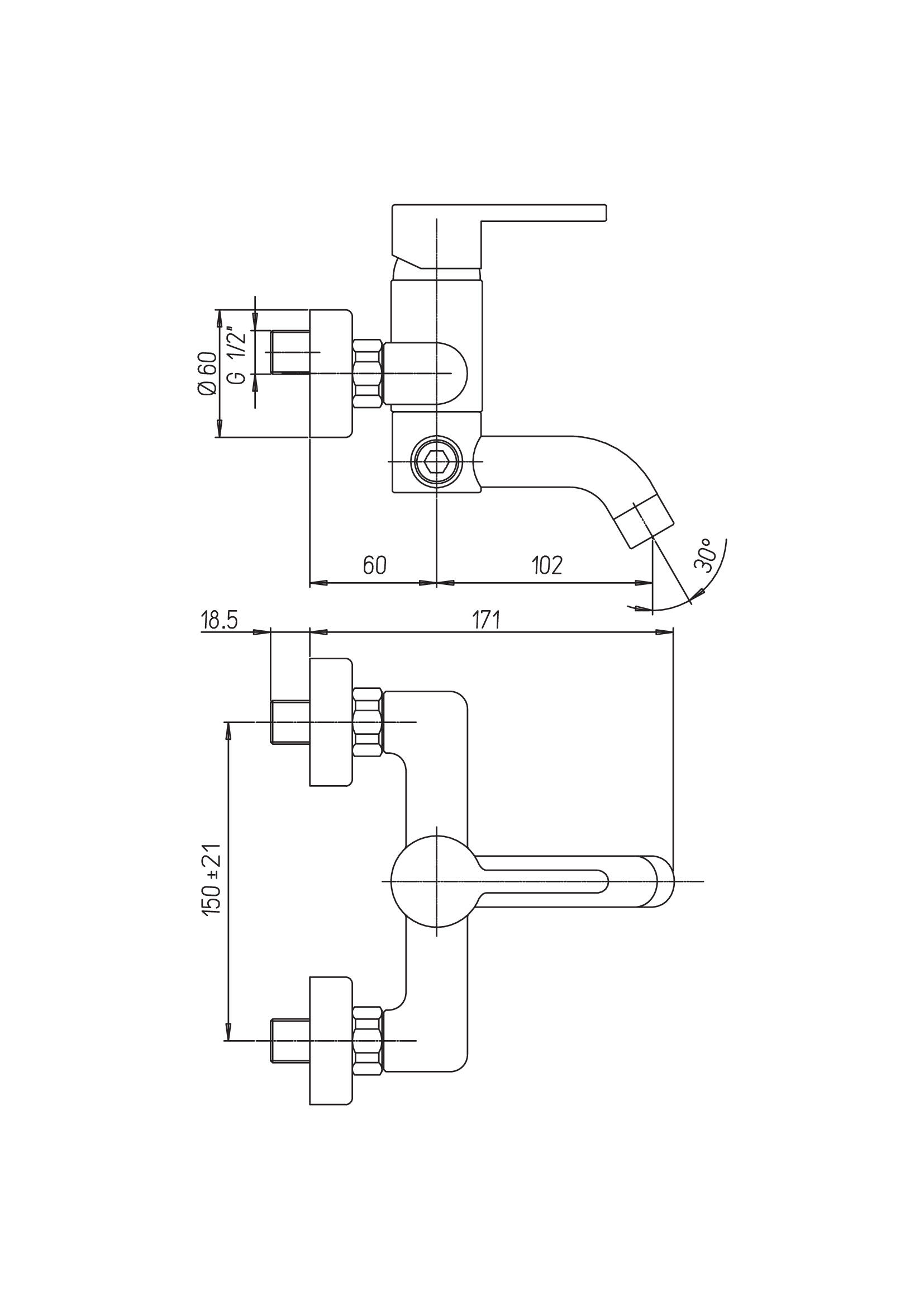 Rubinetto per doccia getto laminare cristallino Cloud bianco opaco JACUZZI RUBINETTERIA - 2