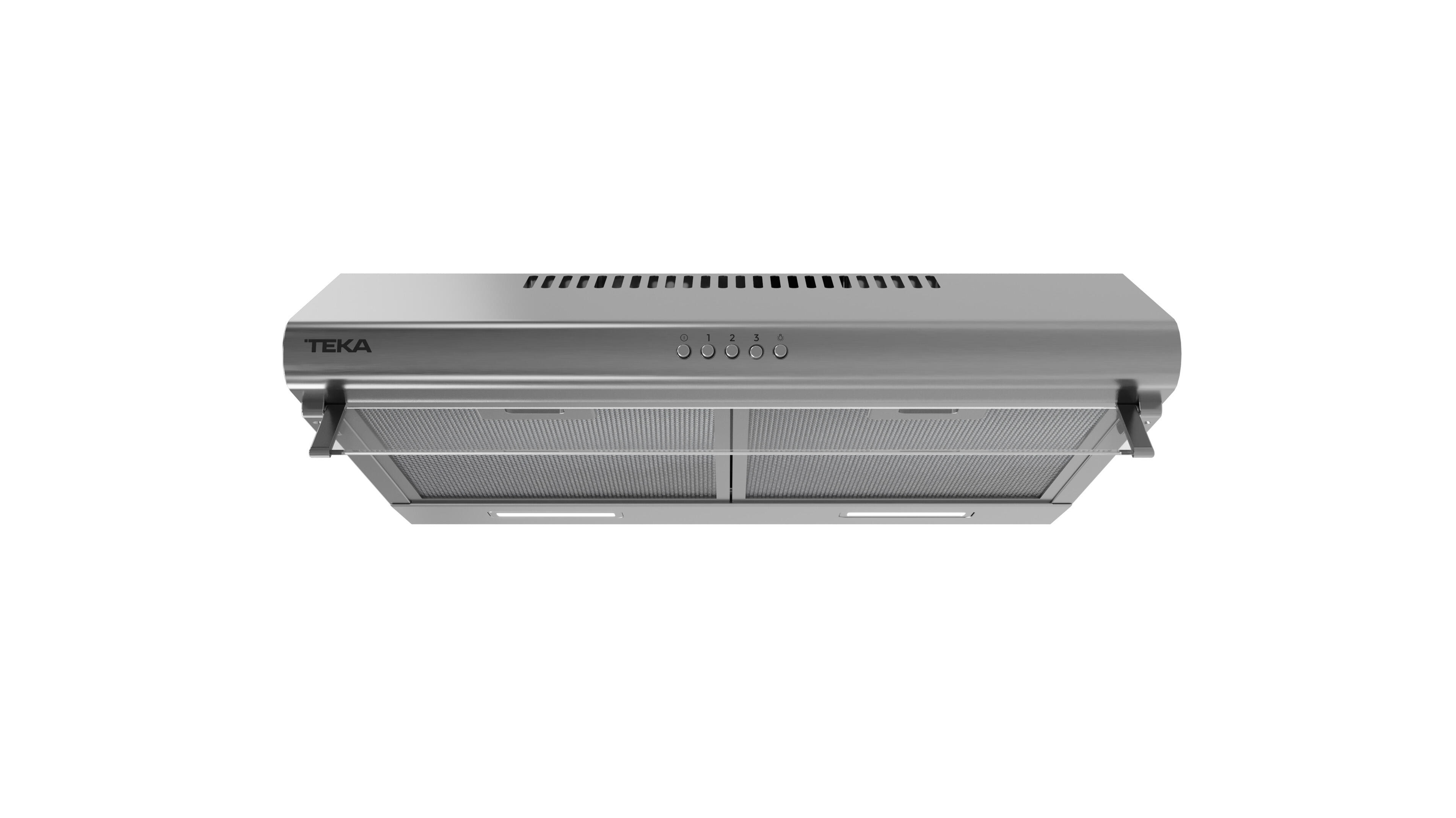 Teka Campana Telescópica Cm 63120 Inox Con 3 Velocidades 59.7 Cm 320 M/H Inox Clase B Carbón , Leroy Merlin
