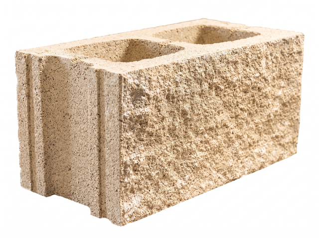 BLOQUE DE HORMIGÓN SPLIT 39X19X19 CM CREMA
