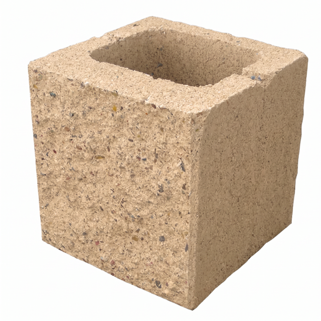 BLOQUE DE HORMIGÓN SPLIT MEDIO 19X19X19 CM BEIGE
