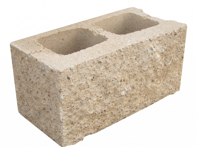 BLOQUE DE HORMIGÓN SPLIT ESQUINA 39X19X19 CM BEIGE