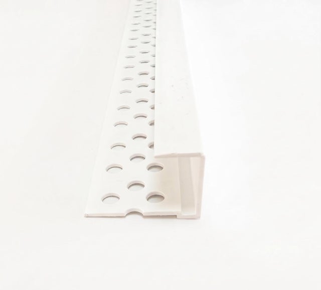 PERFIL REMATE CARTON YESO J PVC BLANCO 2.5M