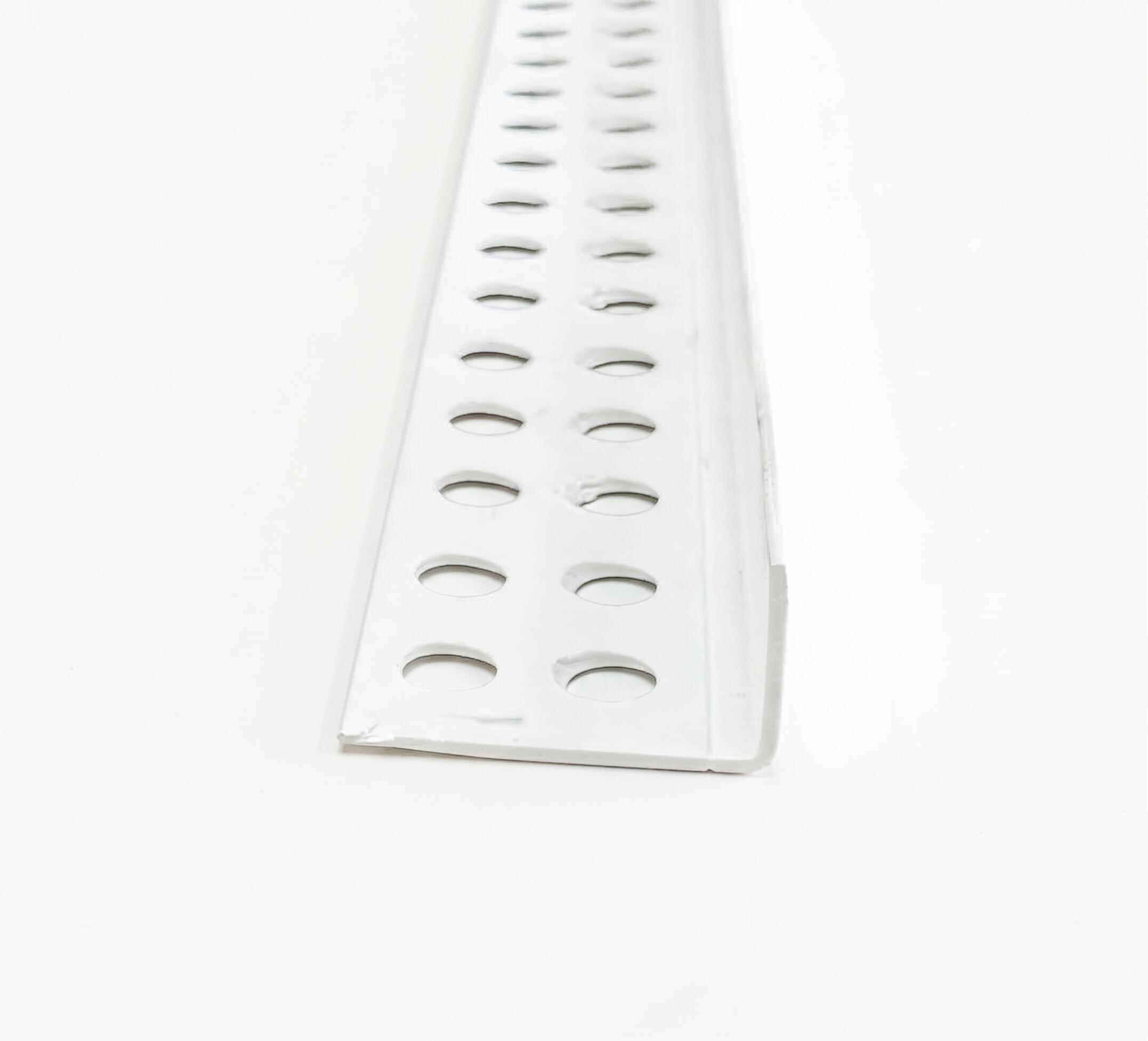 PERFIL REMATE CARTON YESO L PVC BLANCO 2.5M - 2