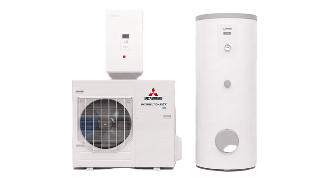 BOMBA DE CALOR AEROTERMIA MITSUBISHI HYDROLUTION PARTIDO HYDROBOX H1B-W 7KW R32 BIBLOC UNIDAD EXTERIOR + MURAL + DEPOSITO ACS 300L (FDCW60VNX-W/ PT300/ HMS60-W) MONOFASICO