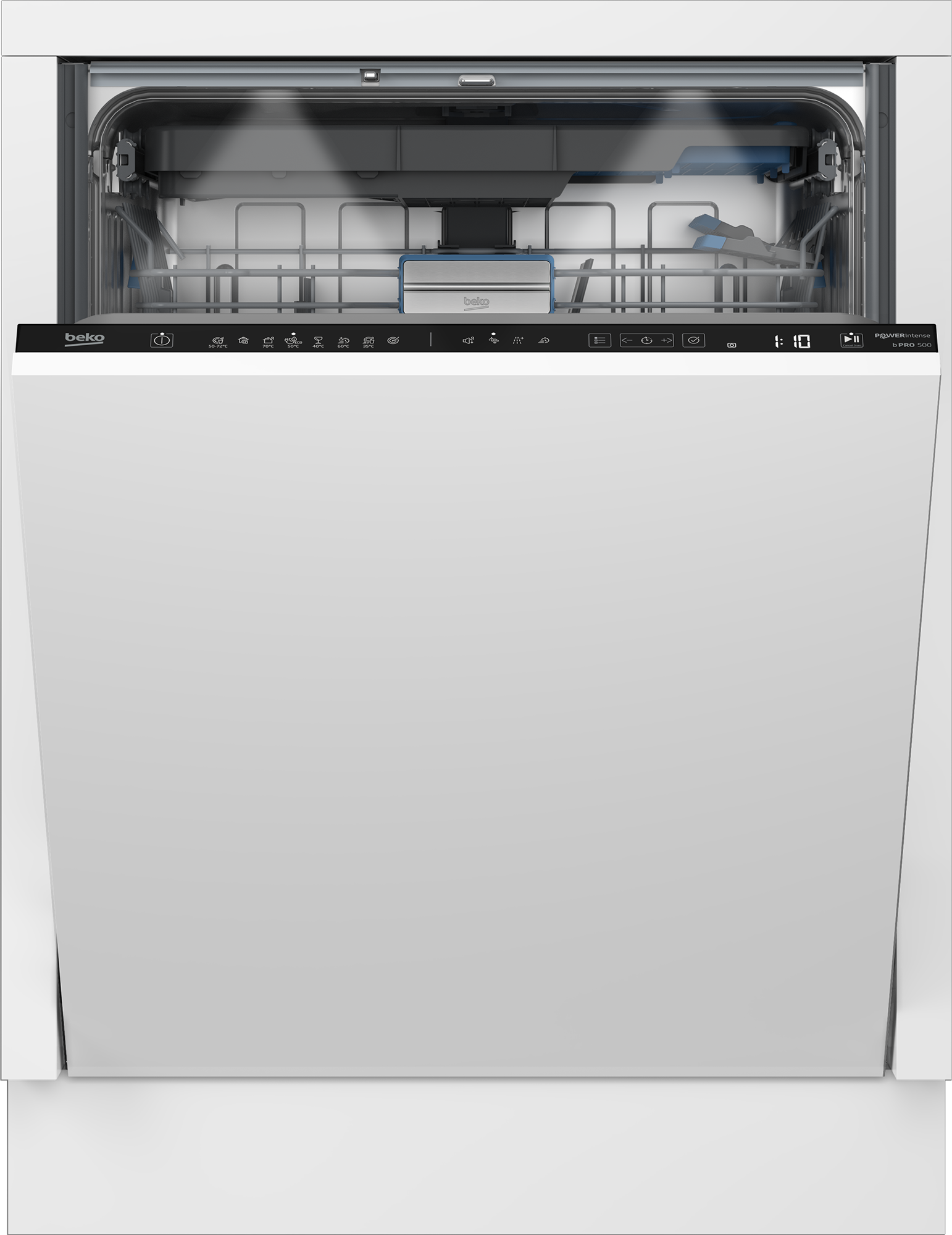 Beko Lavavajillas Integrable Bdin38542p 15 Cubiertos 8 Programas Con Inicio Diferido Inox 82Cm Clase C Negro , Leroy Merlin