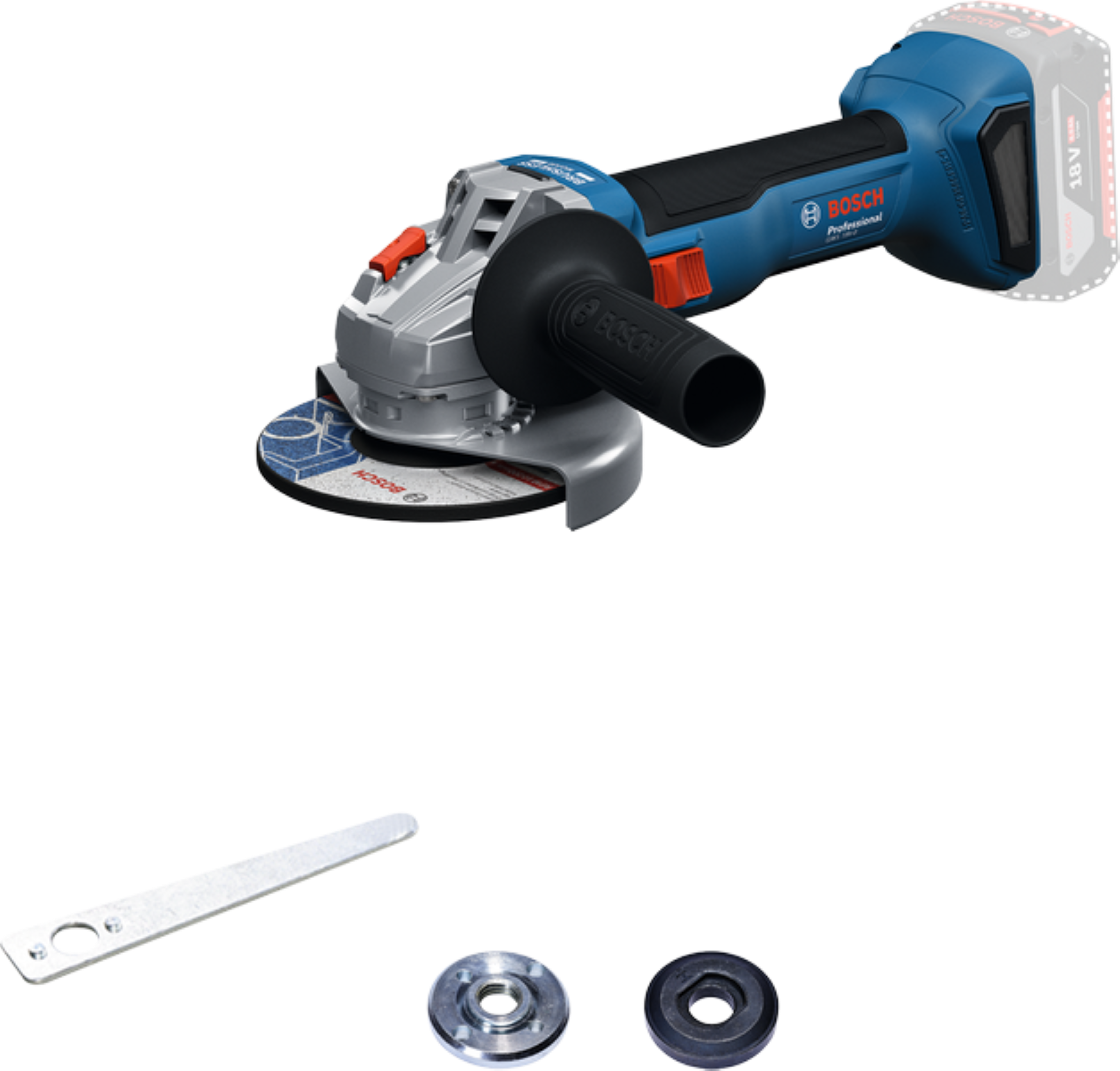 Akumulatorowa szlifierka kątowa 125 mm, 18 V, bez akumulatora BOSCH - 3