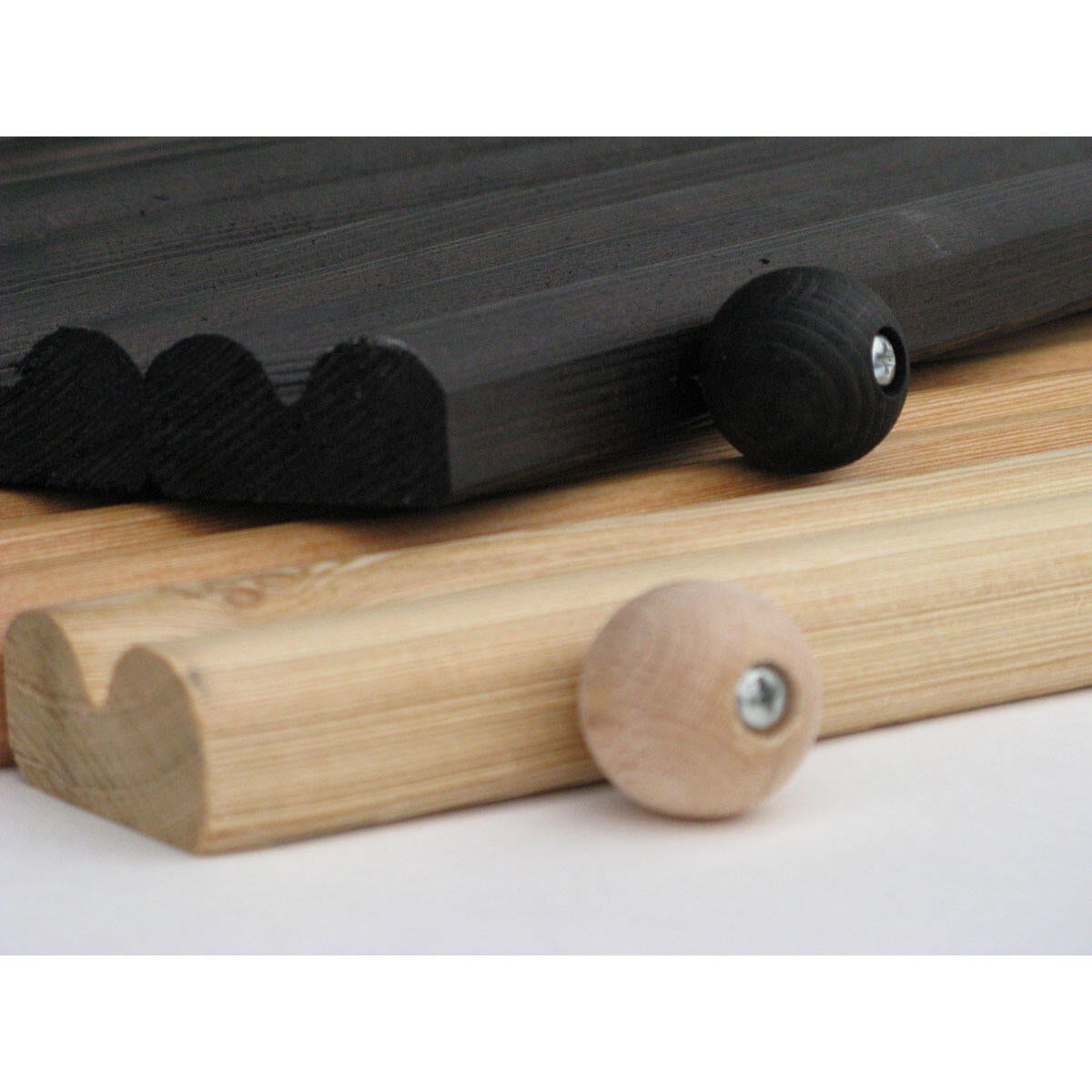 Tappeto antiscivolo rettangolare in legno 101 x 45 cm - 2