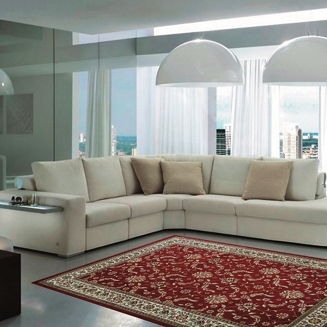 Tappeto Carrera in polipropilene, L 290 x L 200 cm, rosso - 3