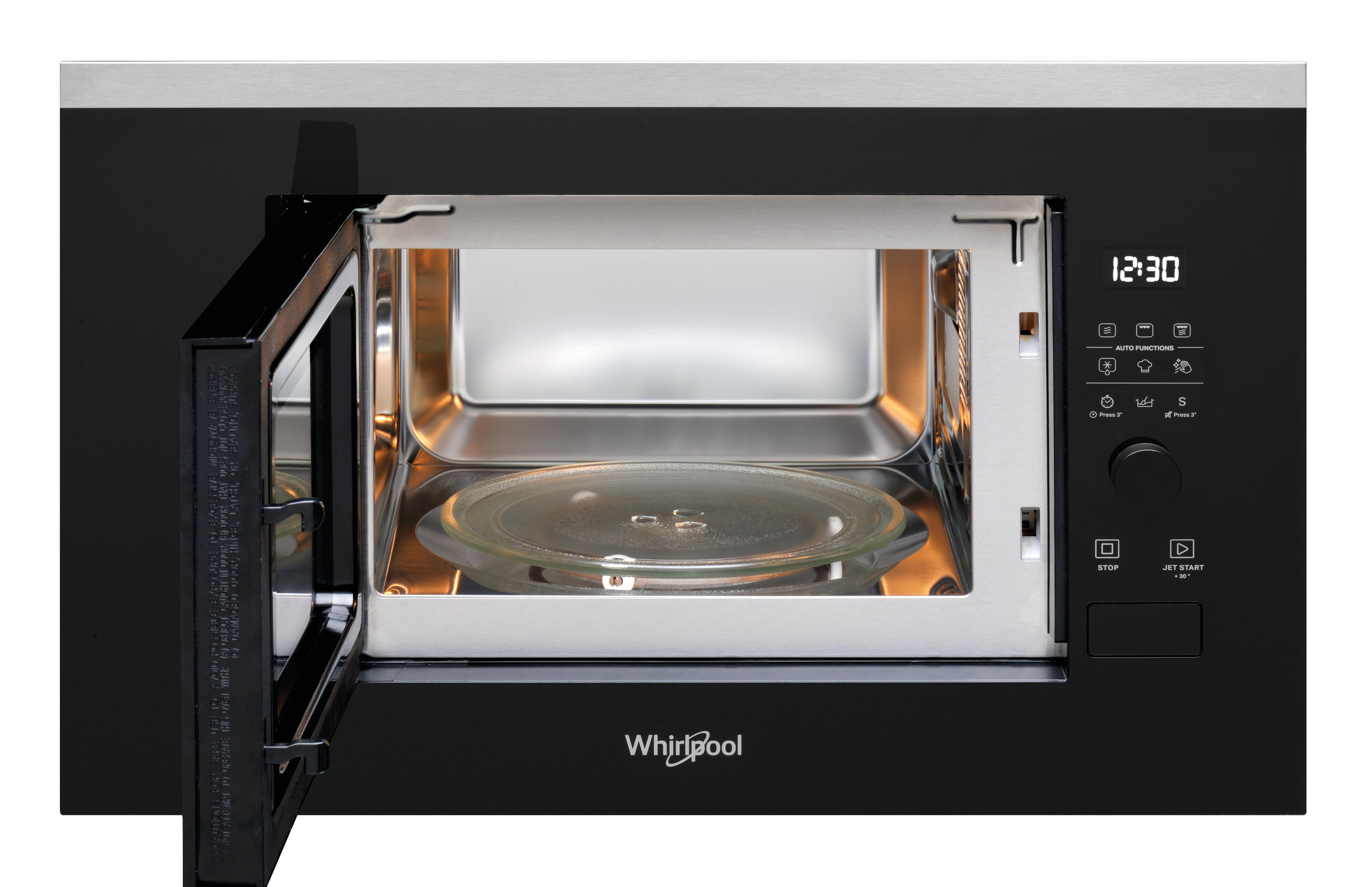 microondas con grill integrable whirlpool wmf201g 20l 1200w negro