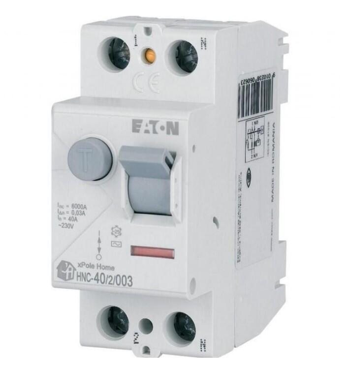 Wyłącznik różnicowoprądowy HNC 2P 40A 30MA AC Eaton