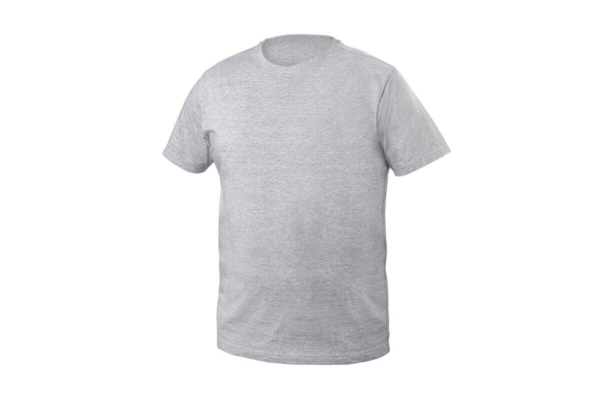 T-shirt bawełniany HOGERT, szary melanż, rozmiar: M/50
