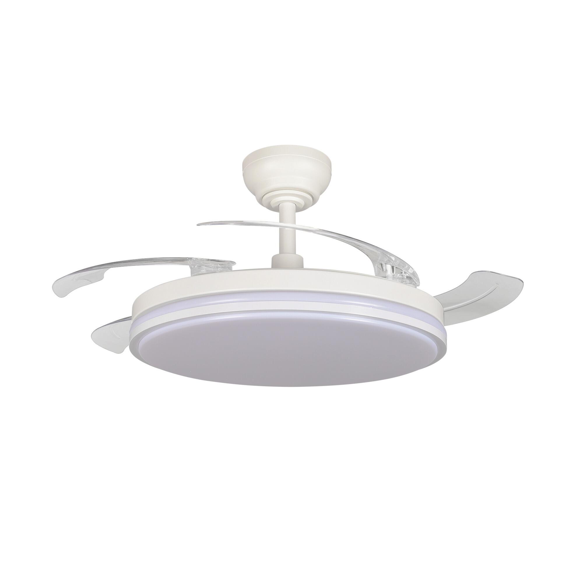 Lampa sufitowa LED z wiatrakiem 60W 5400lm 3000/4200/6000K z pilotem, biała - 3