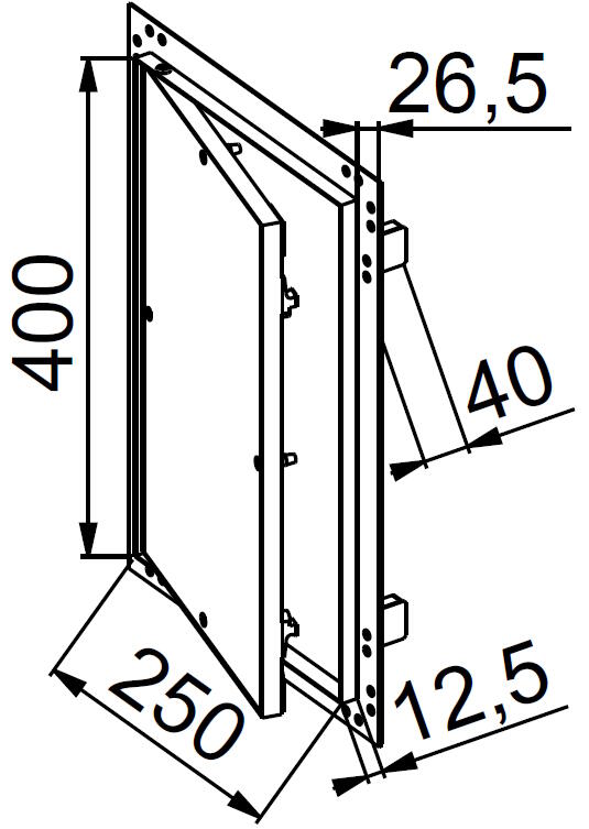Klapa rewizyjna 25x40x1.25 - 2