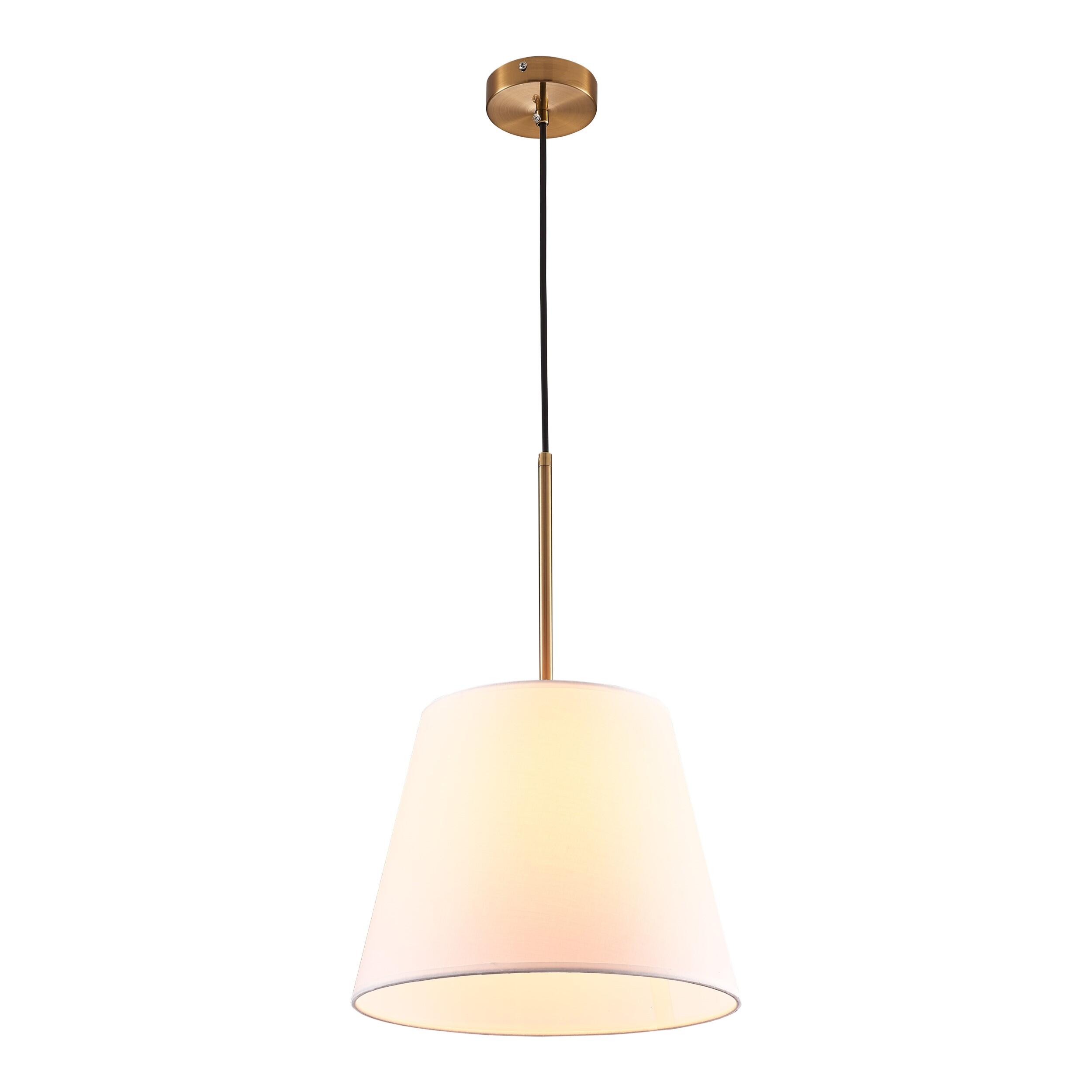 Lampa wisząca Elena 1xE27 biała/złota - 3