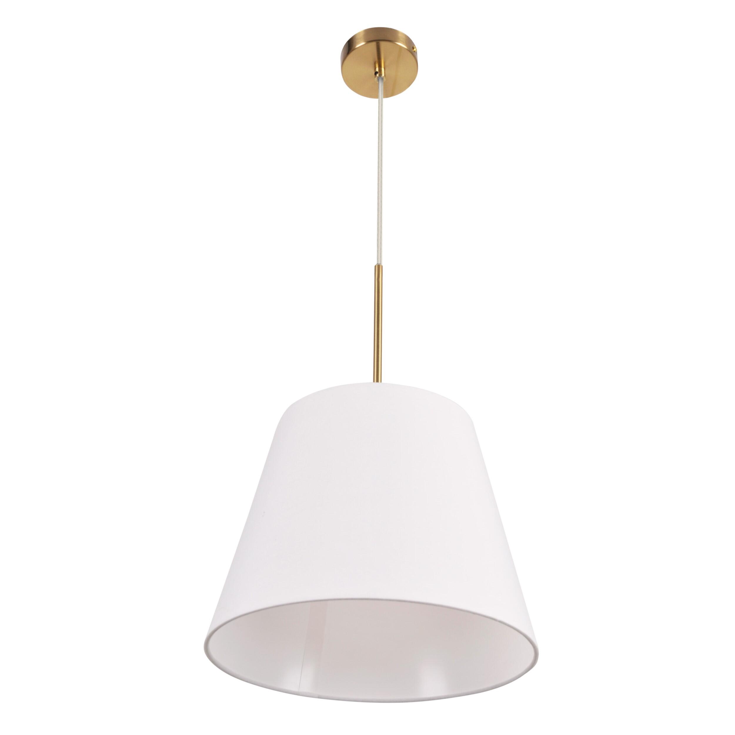 Lampa wisząca Elena 1xE27 biała/złota