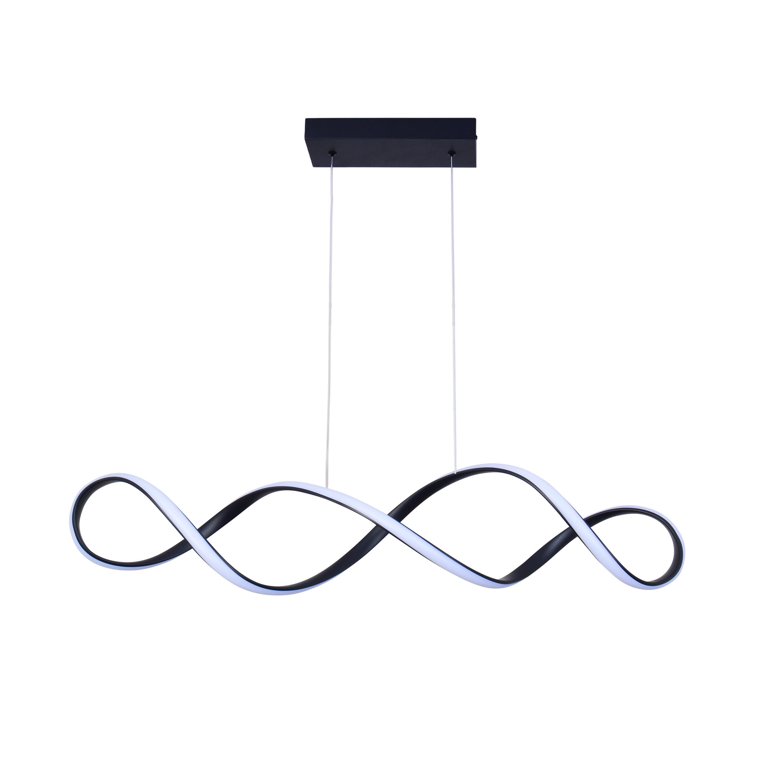 Lampa wisząca LED Infinito L 34W 5300lm czarna