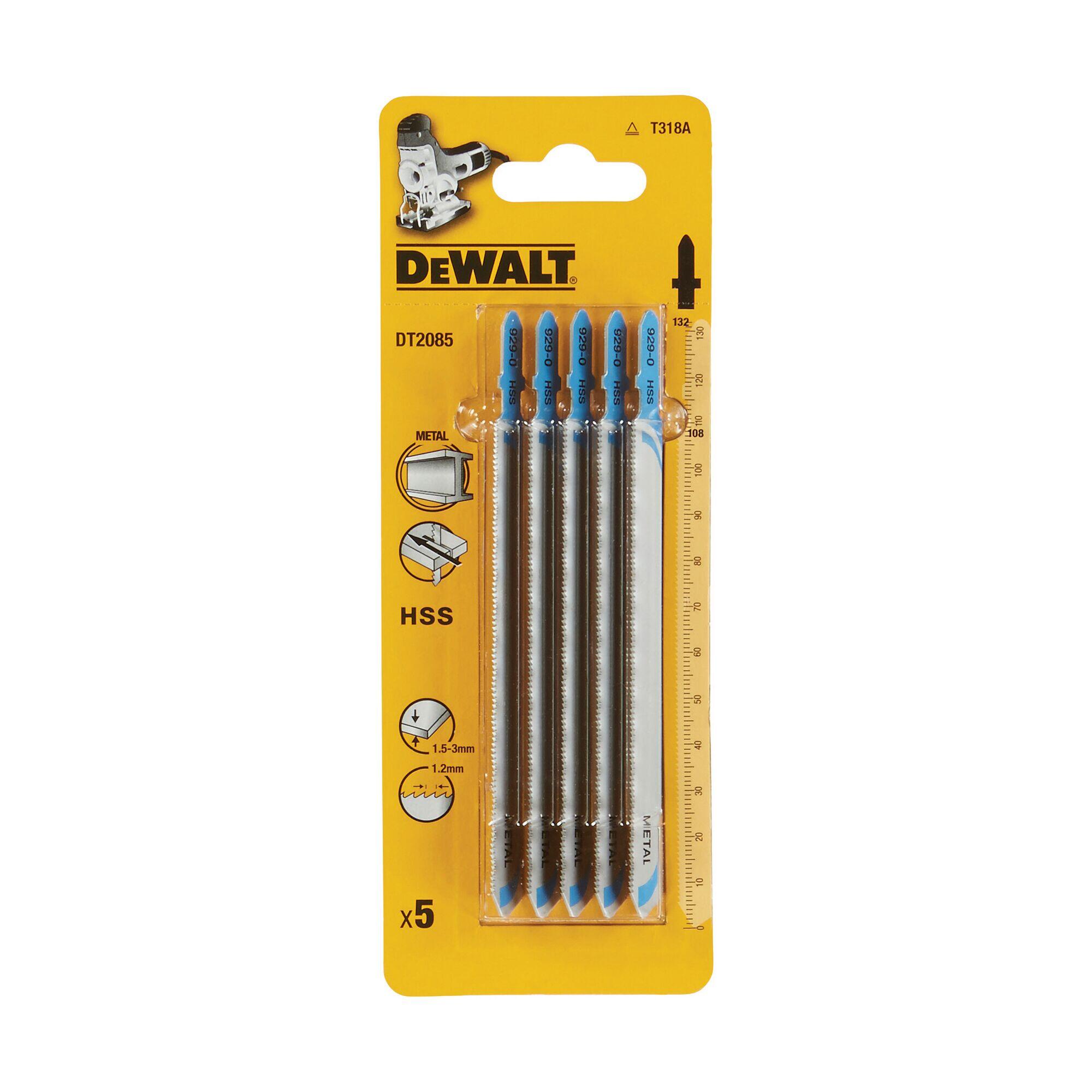 Brzeszczoty ze stali szybkotnącej HSS do metalu DT2085-QZ DeWALT - 2