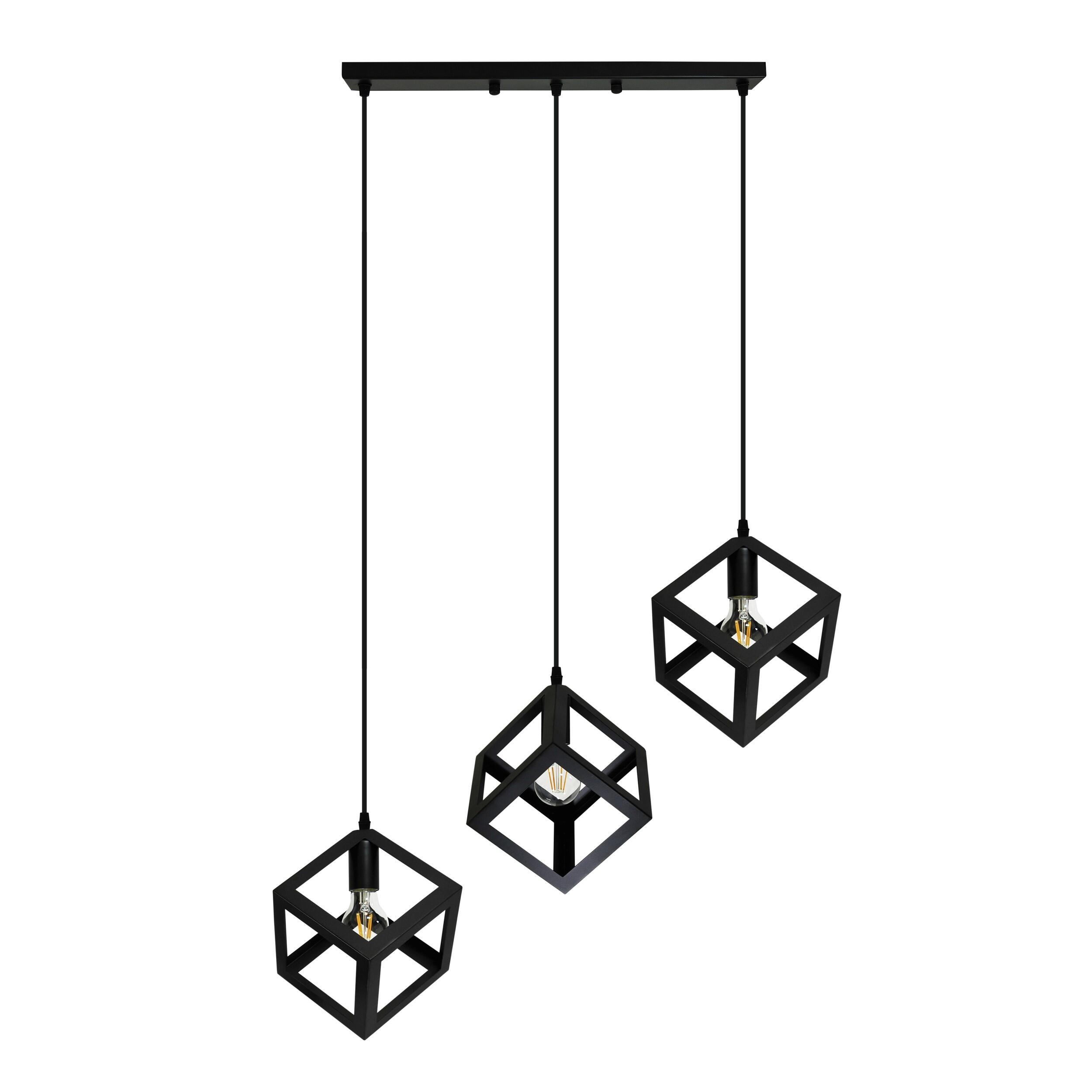 Lampa wisząca Sweden 3xE27 czarna