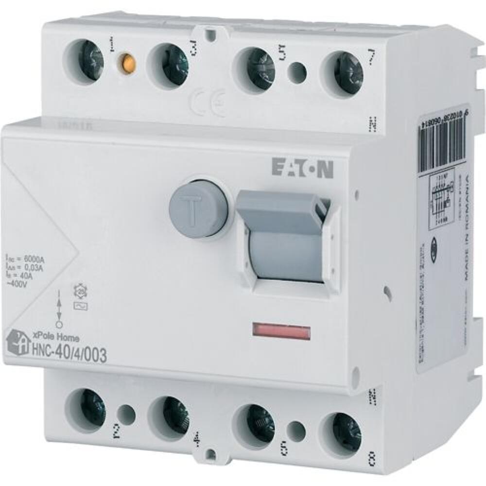 Wyłącznik różnicowoprądowy HNC 4P 40A 30MA AC Eaton