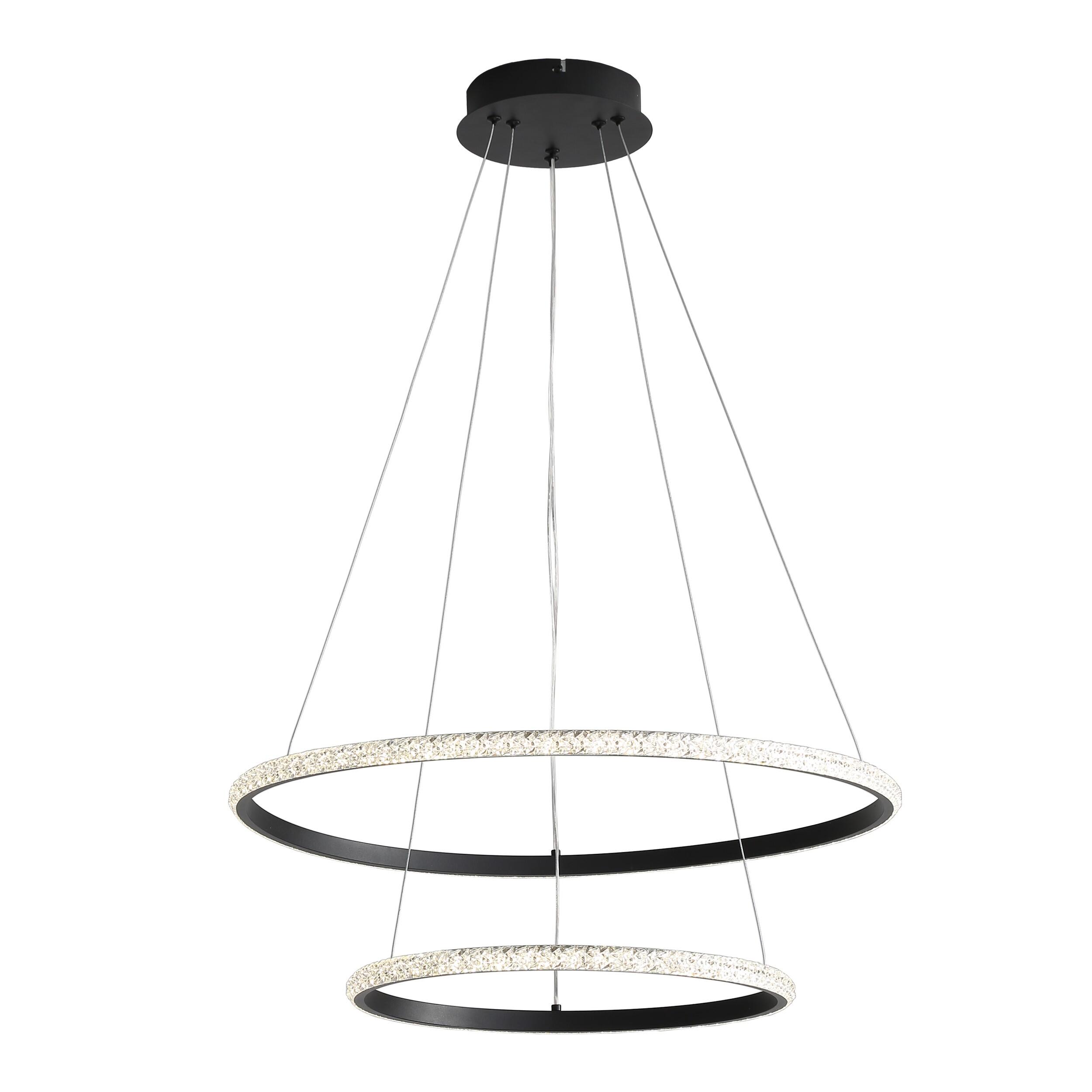 Lampa wisząca Diana 2 44W 6200lm czarna