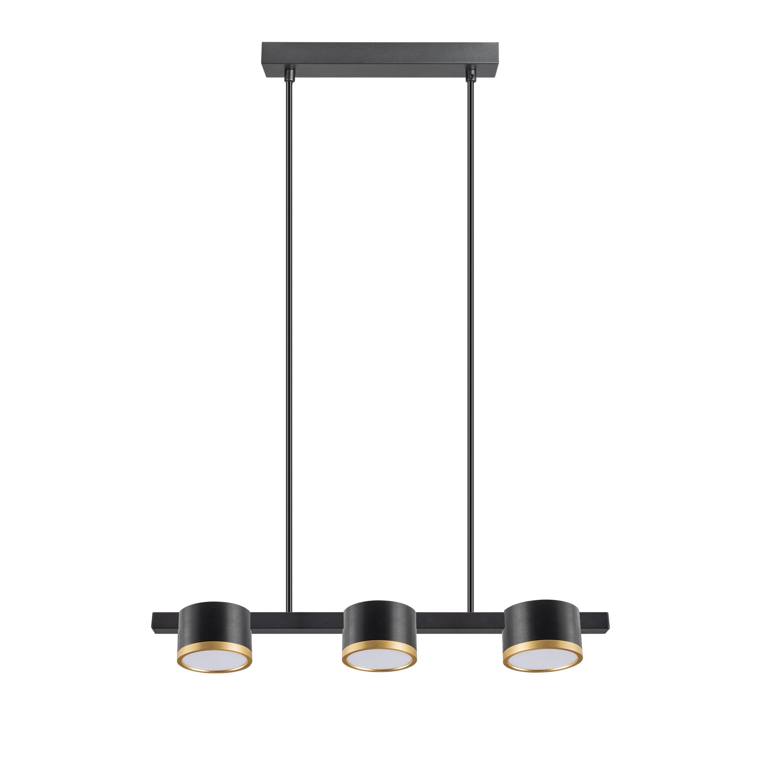 Lampa wisząca Mirella 3xGX53 czarna/złota