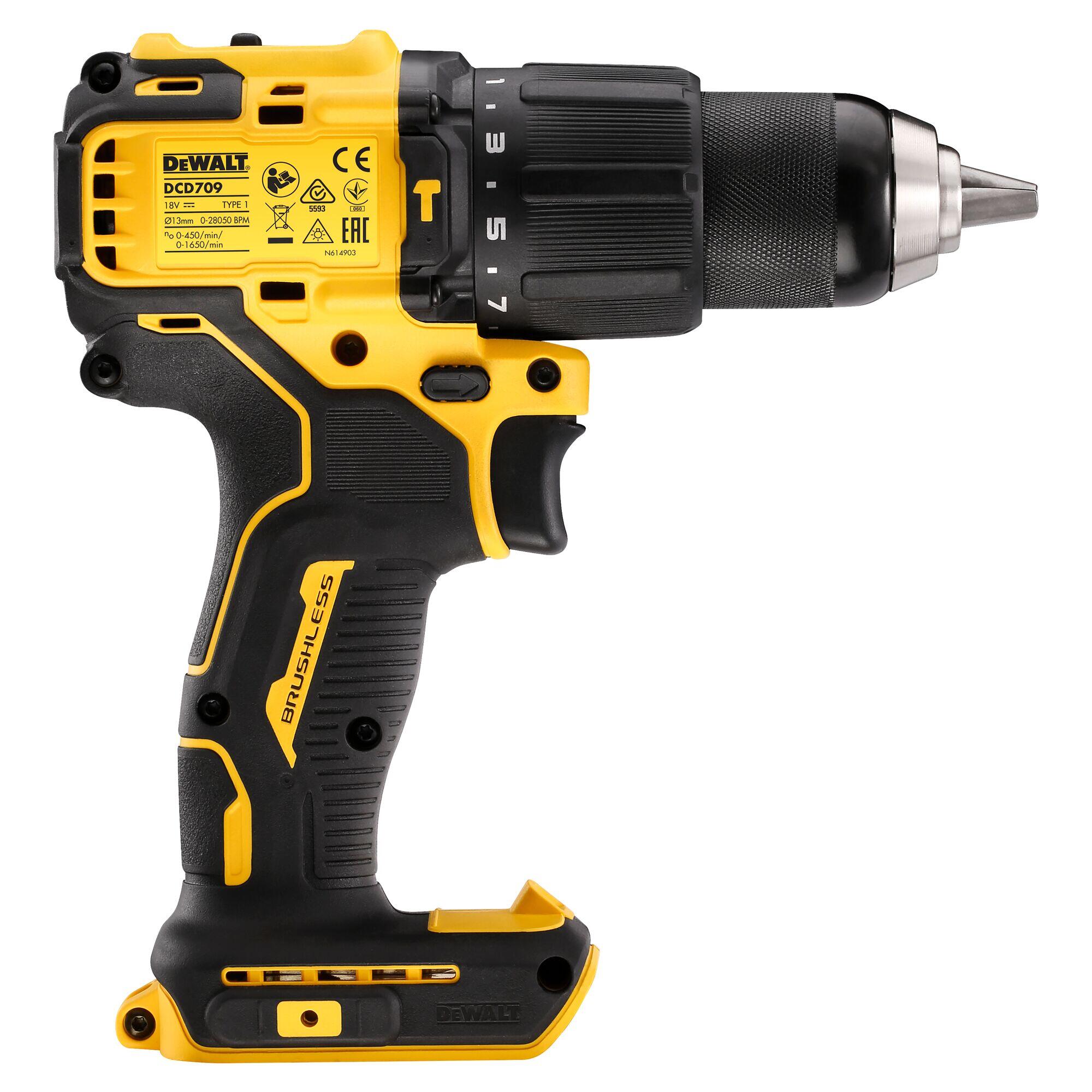 Wiertarko-wkrętarka akumulatorowa z udarem 18V, DeWALT DCD709N  - 2