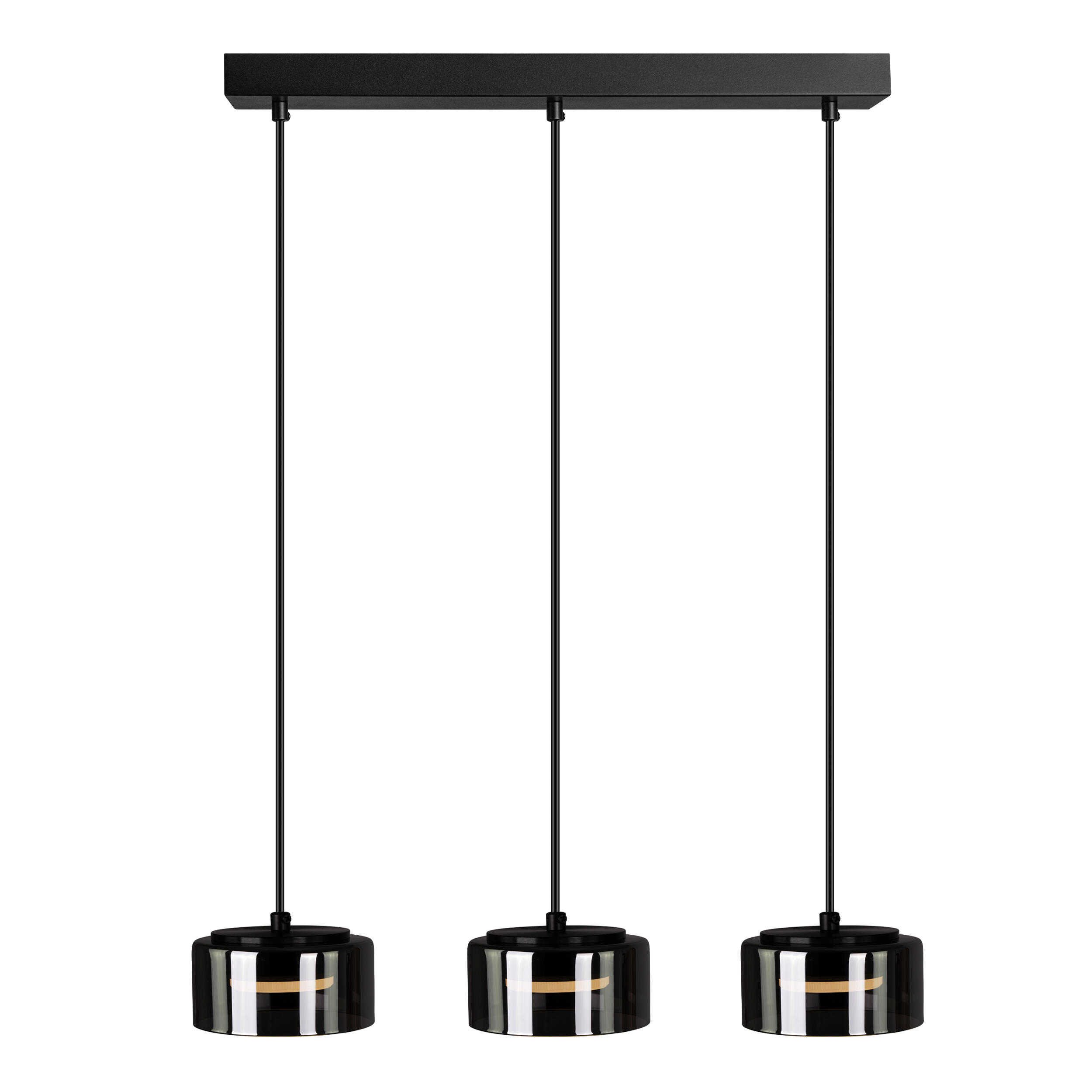 Lampa wisząca Ofelia 3xGX53 czarna