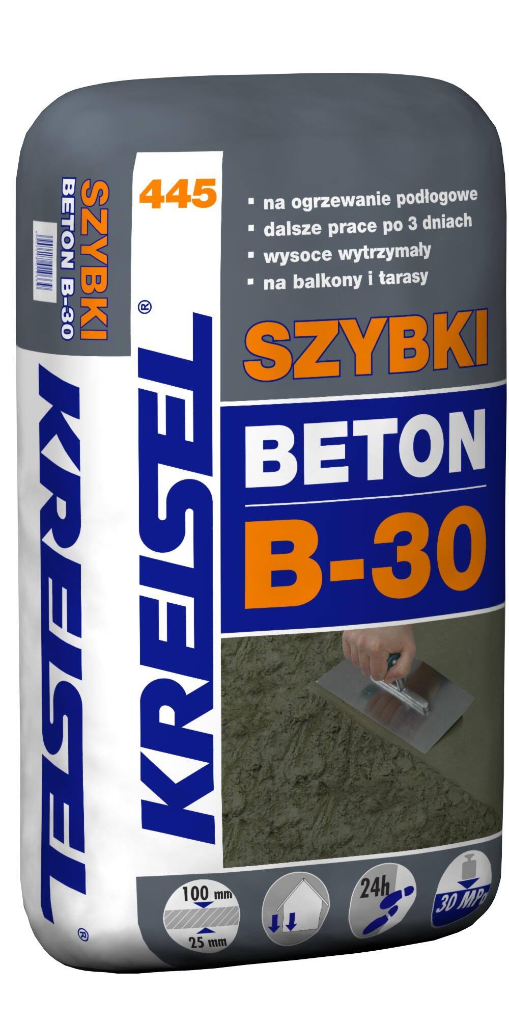 Zaprawa cementowa Beton B-30 Kreisel 445 25 kg, szybkowiążąca - 2