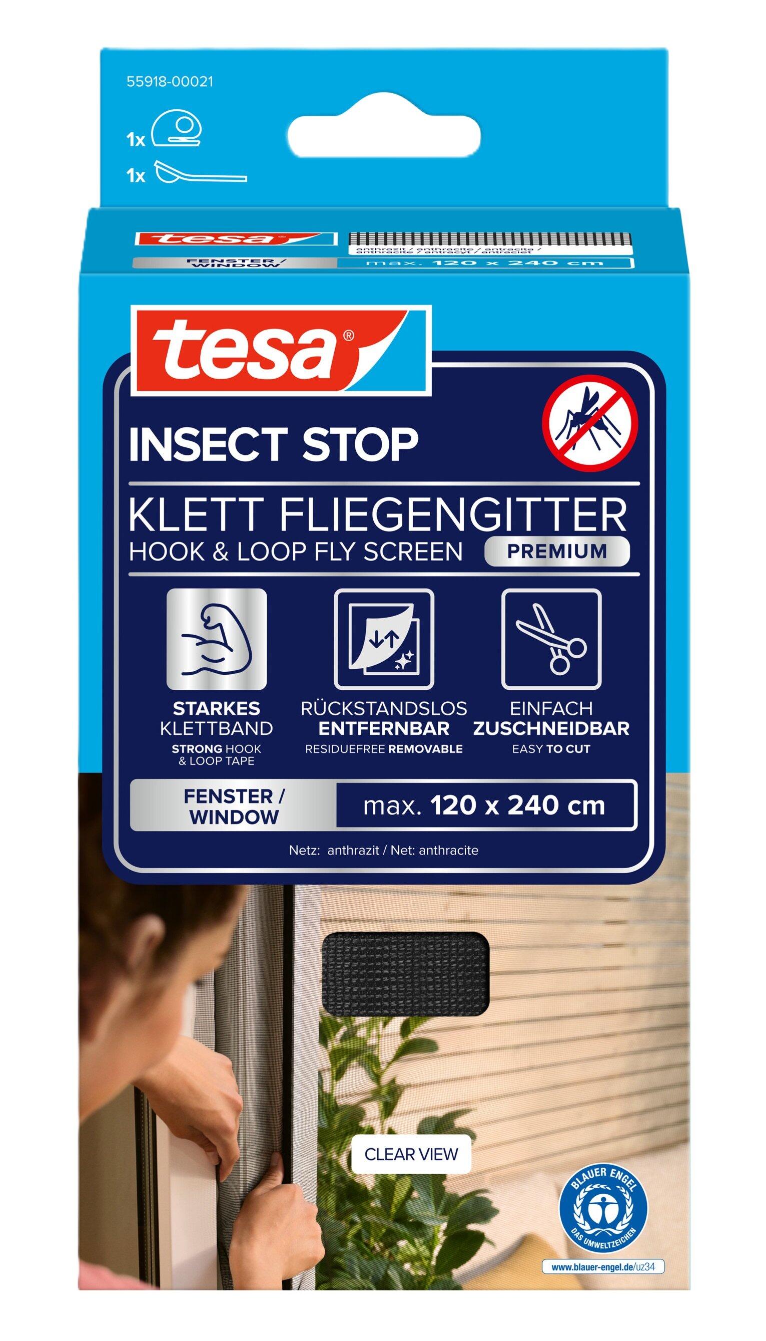 Moskitiera Tesa Premium 1.2x2.4M Antracyt