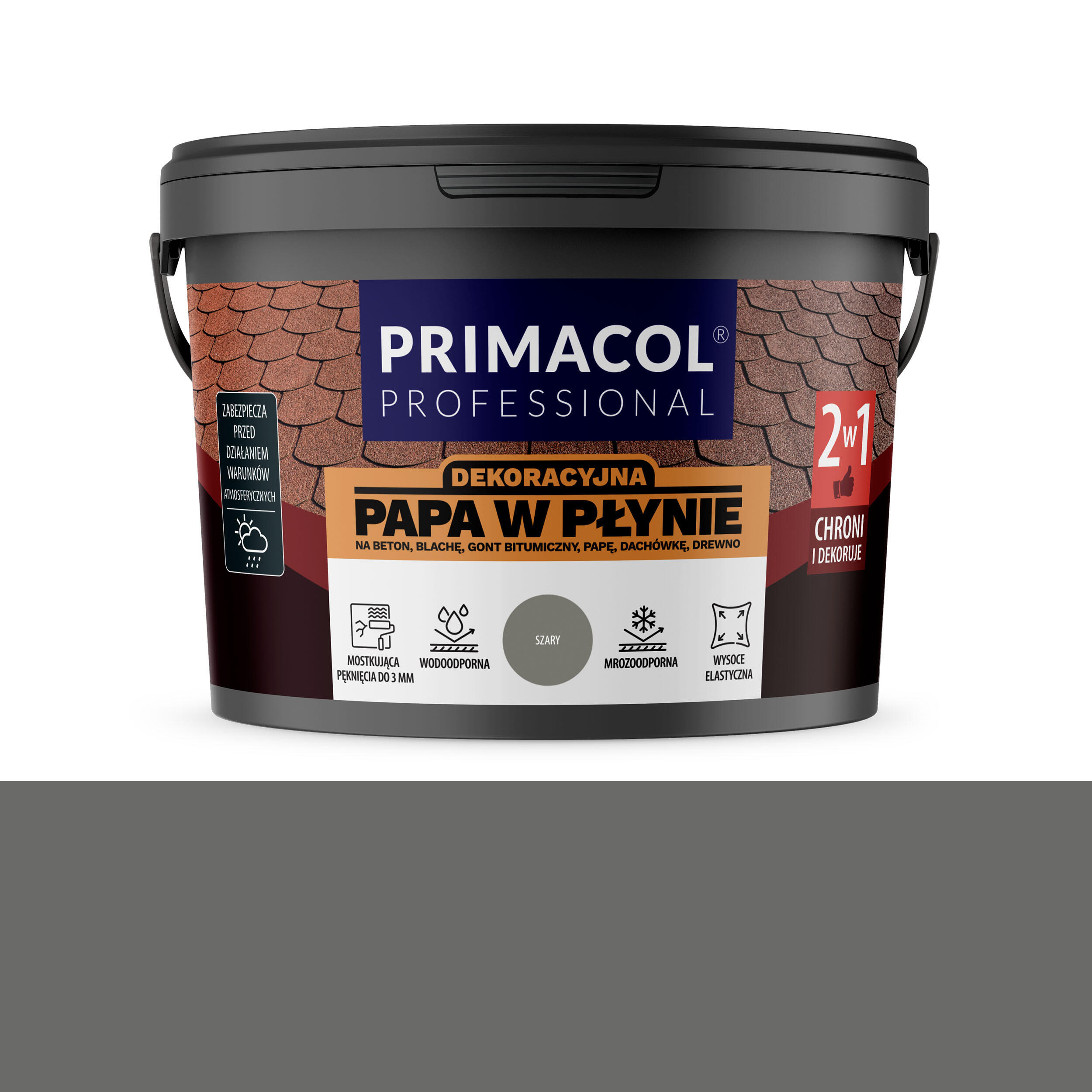 Farba papa w płynie szary 6kg