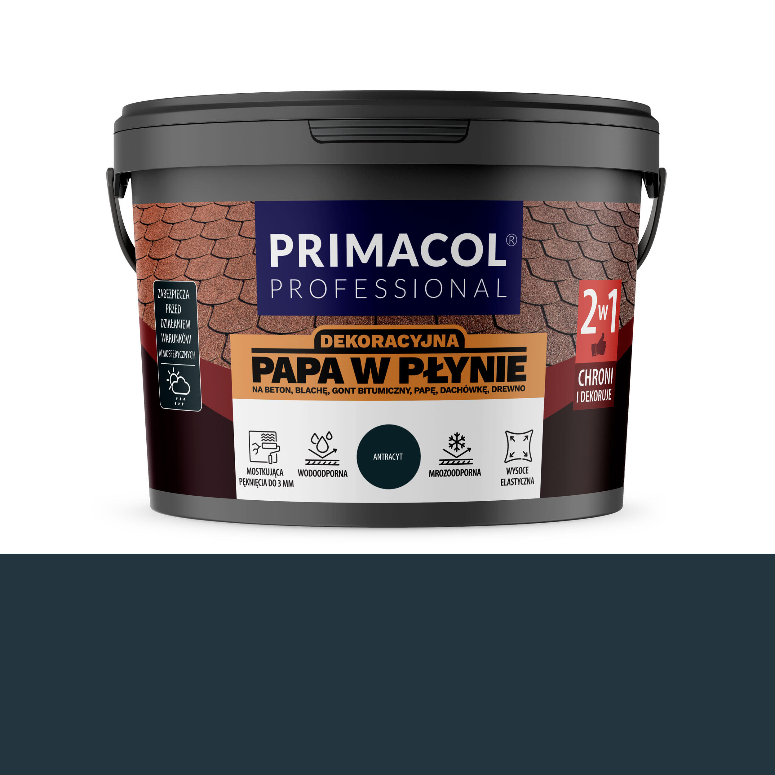 Farba papa w płynie antracyt 6kg