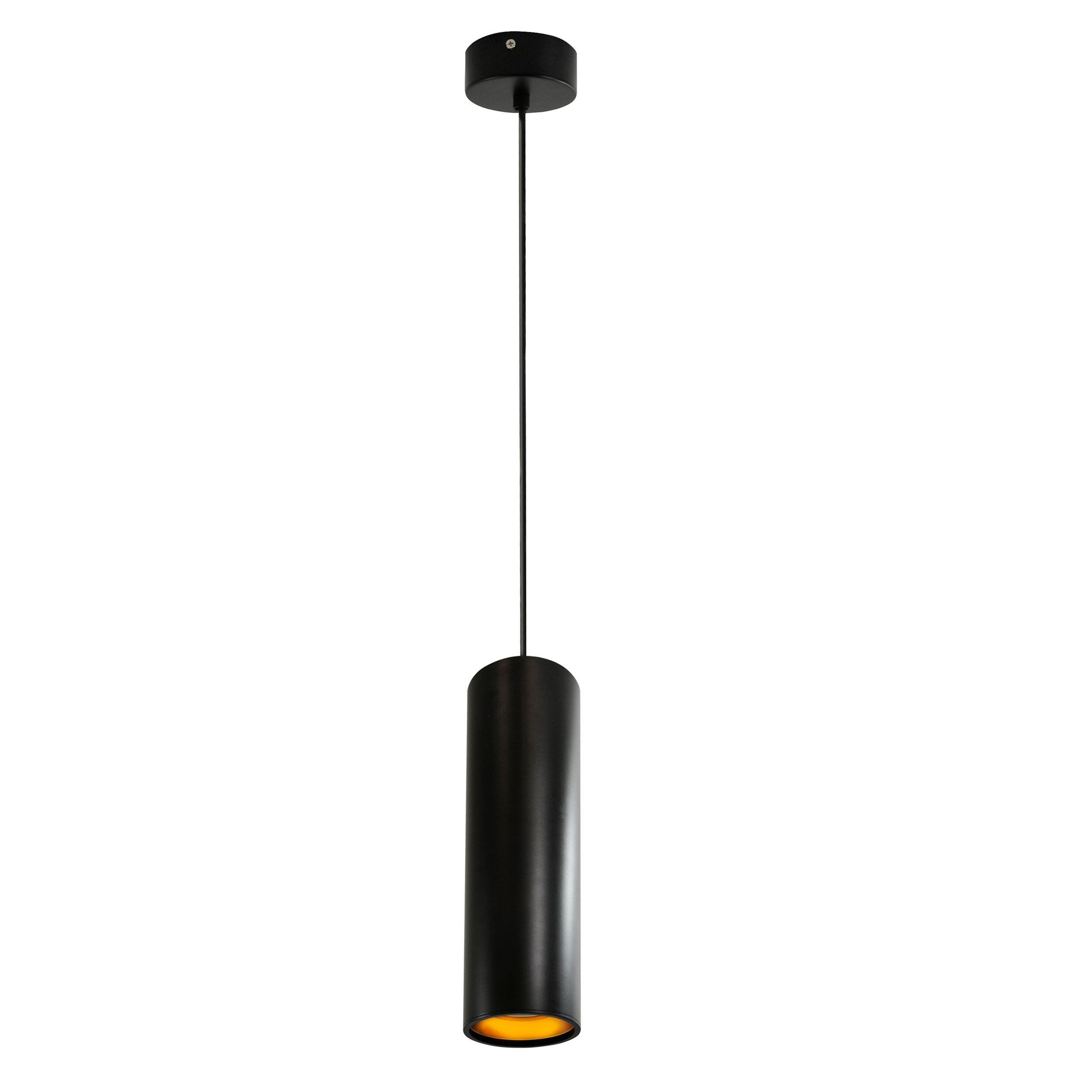 Lampa wisząca Lati 1xGU10 czarna/złota