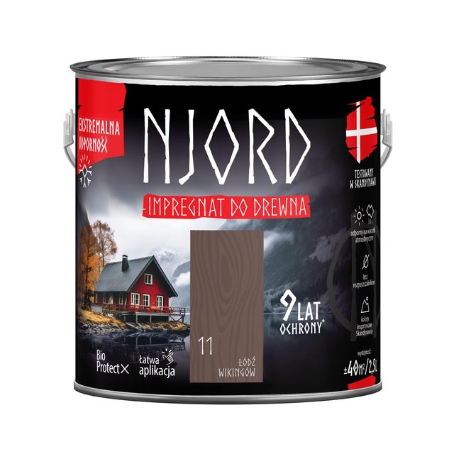 Njord impregnat do drewna łódź wikingów 2,5L