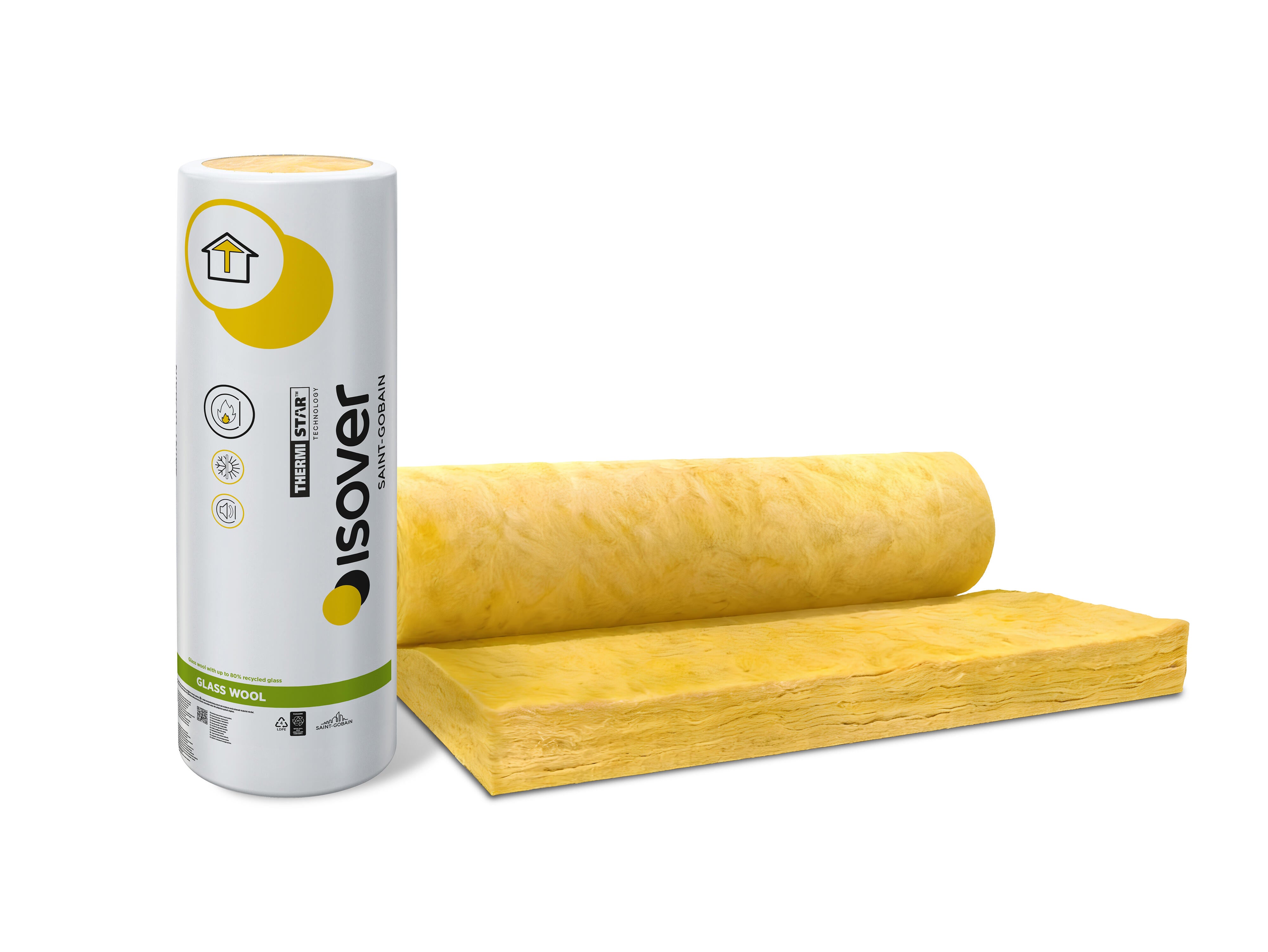 Wełna mineralna Isover KT-34 15 cm szklana 0,034 W/(mK) 3,36 m2 - 2