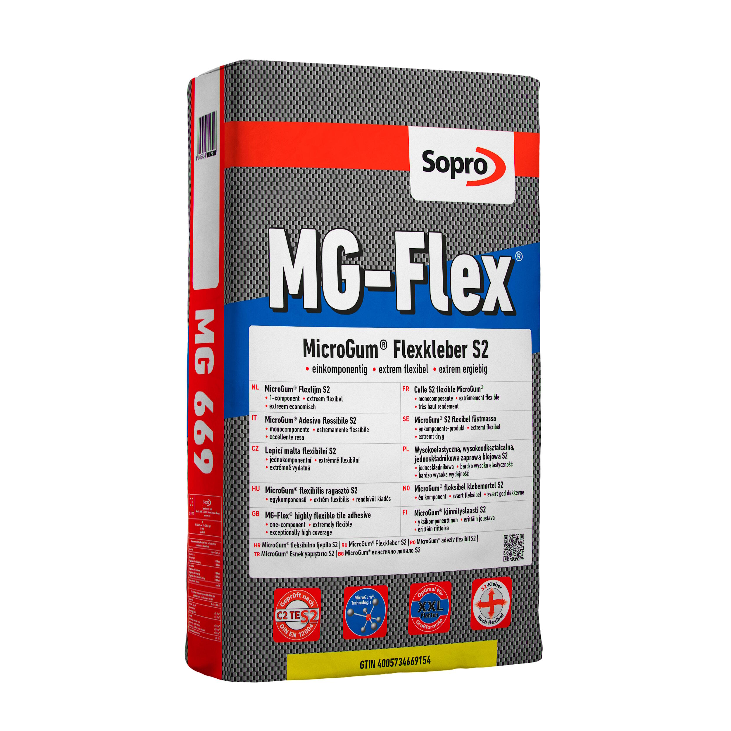 Zaprawa klejowa Sopro MG-FLEX 669 S2 szara 15 kg