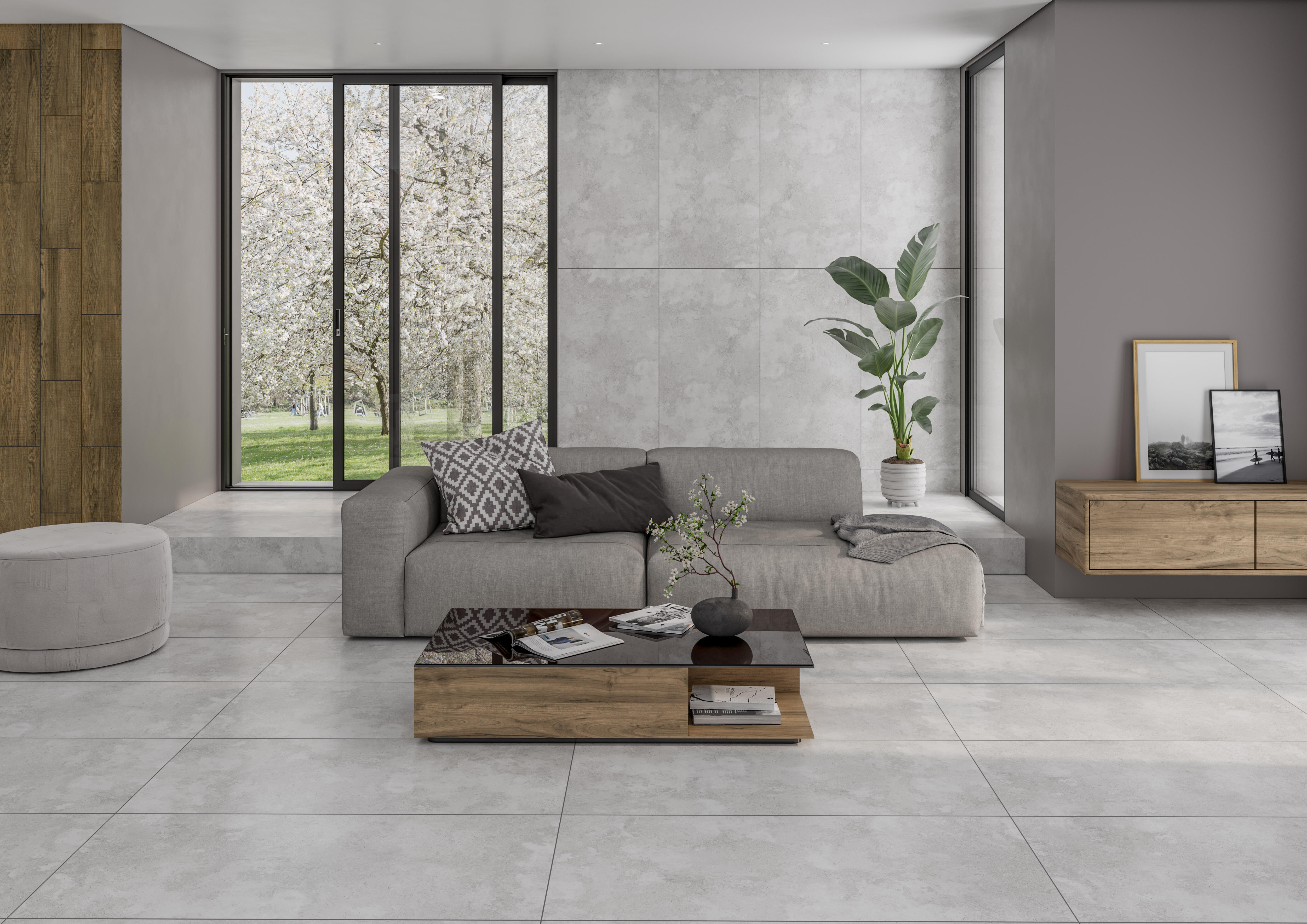 Gres szkliwiony Tender Light Grey mat 60x120 1,44 m2 - 2