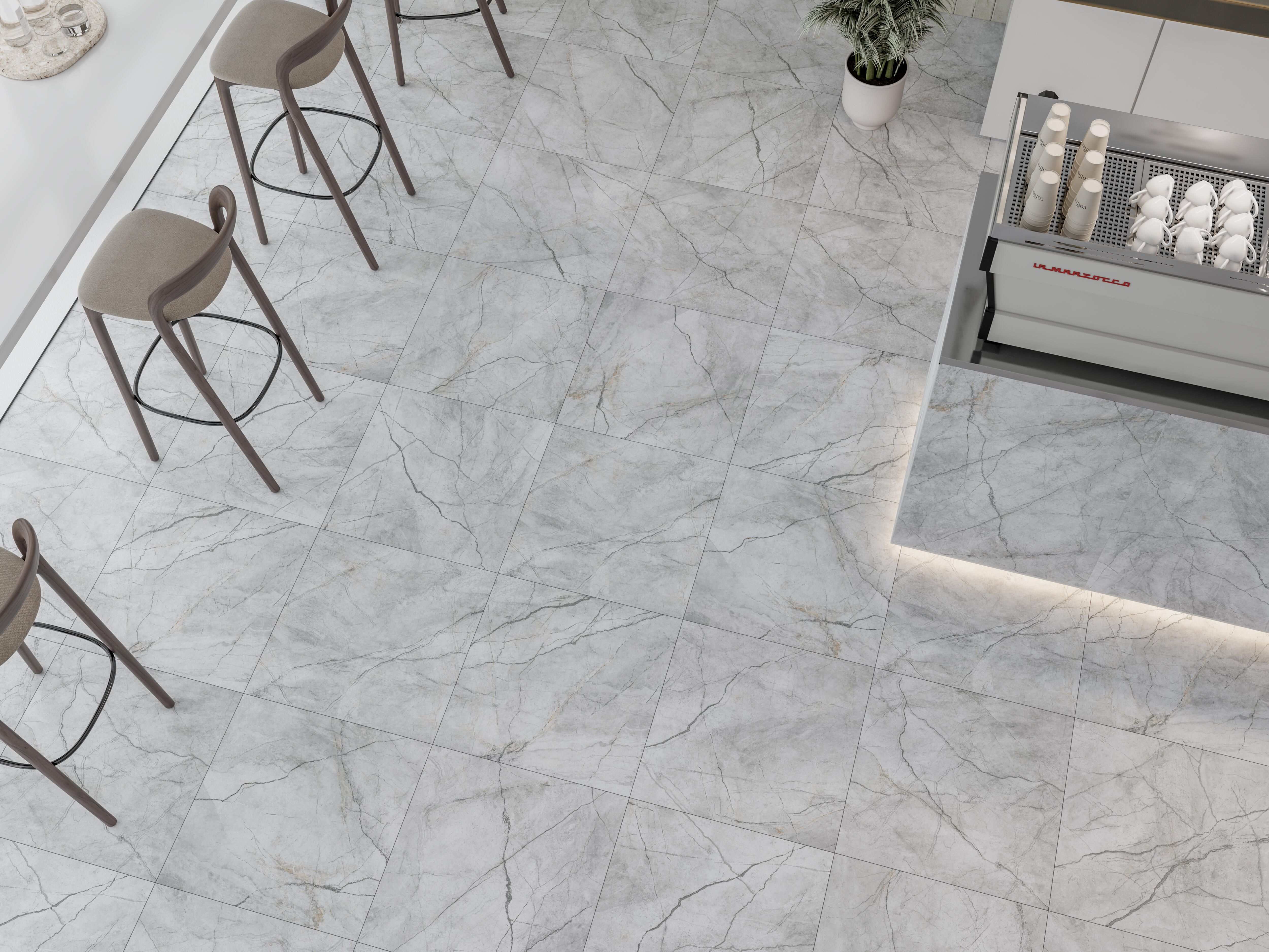 Gres szkliwiony Inspiration Grey carving 60x60 1,44 m2 - 2