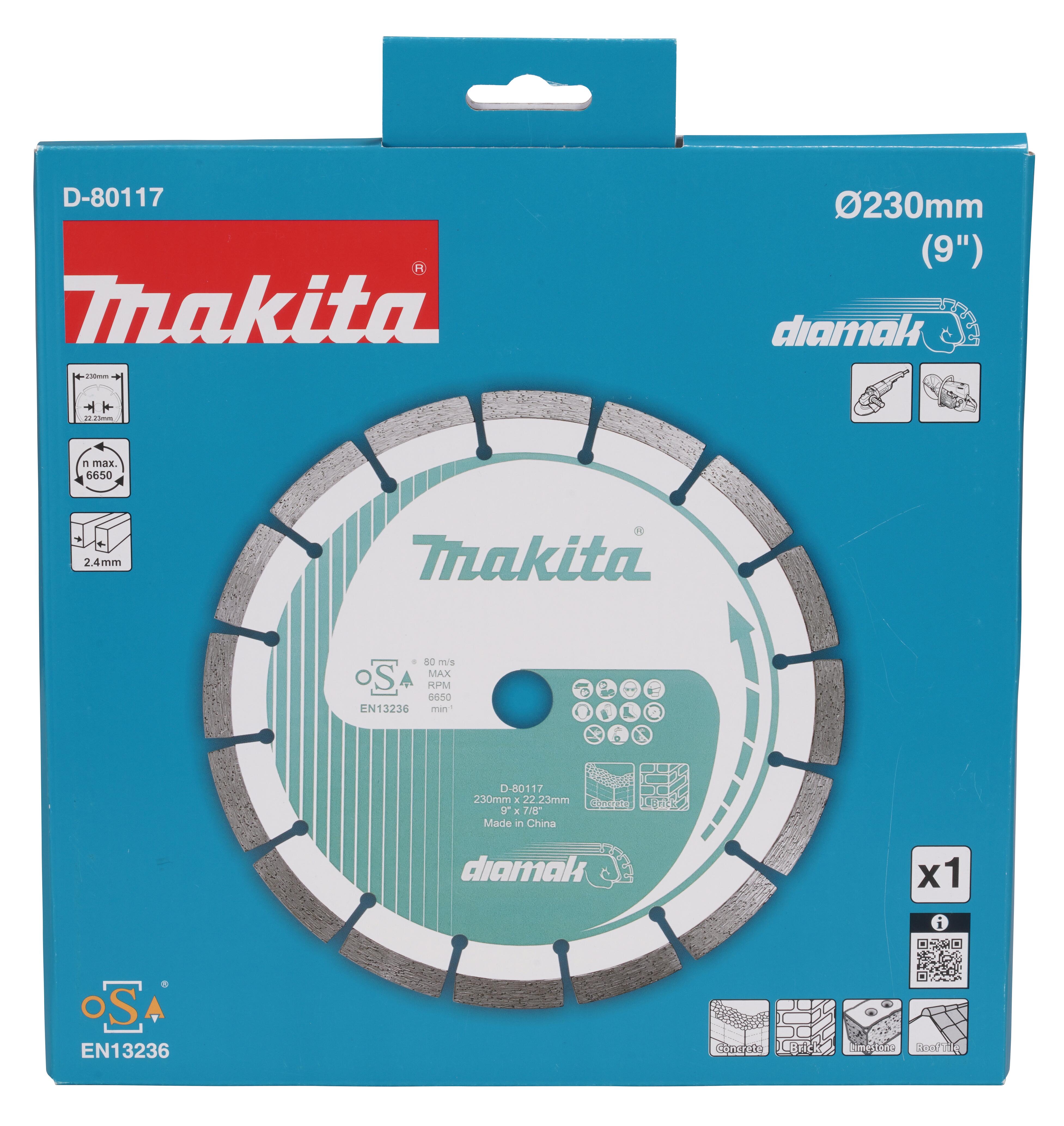 Tarcza diamentowa do cięcia na sucho 230 x 22,23 mm, MAKITA - 2