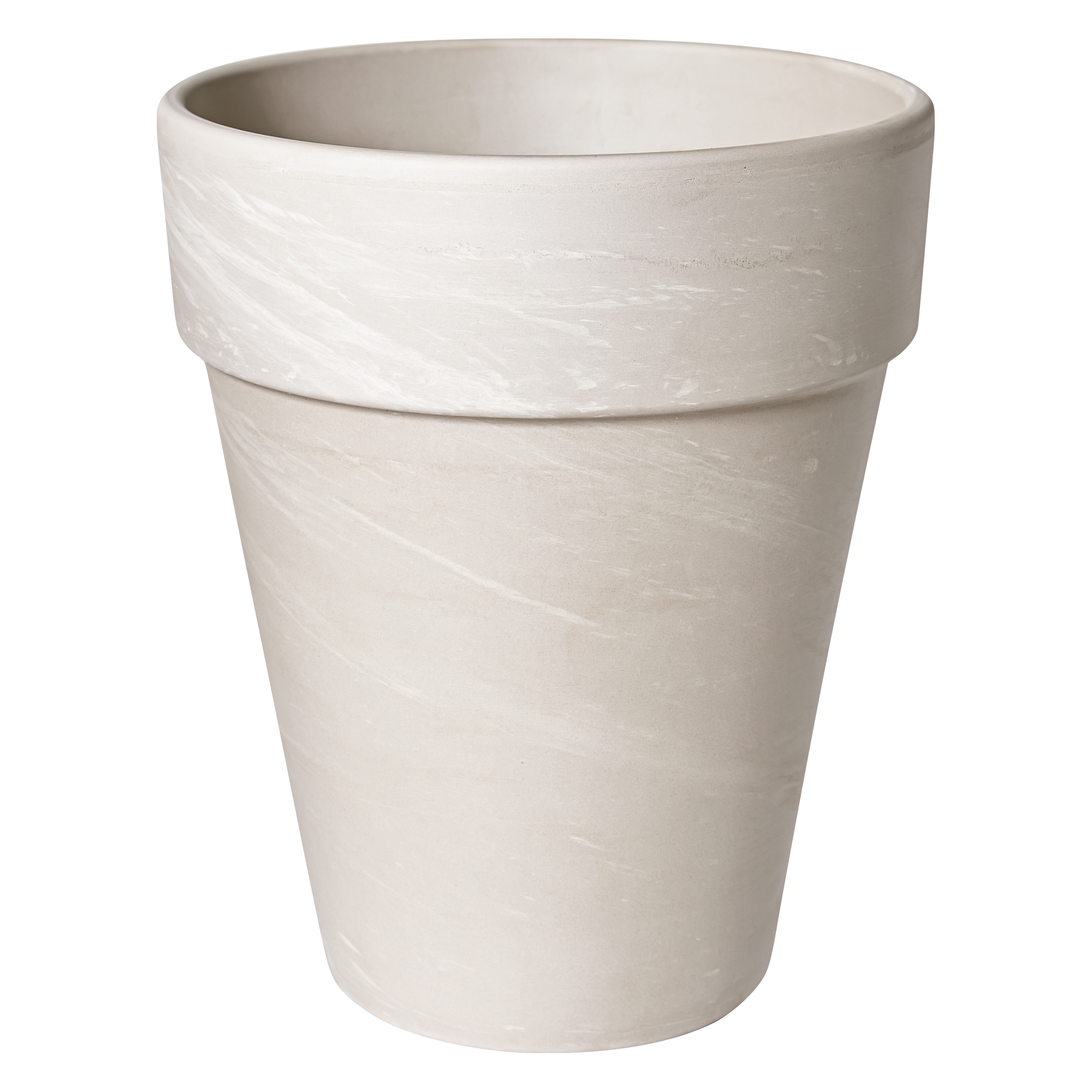 Donica duża gliniana śr.40 cm kremowa Cermax
