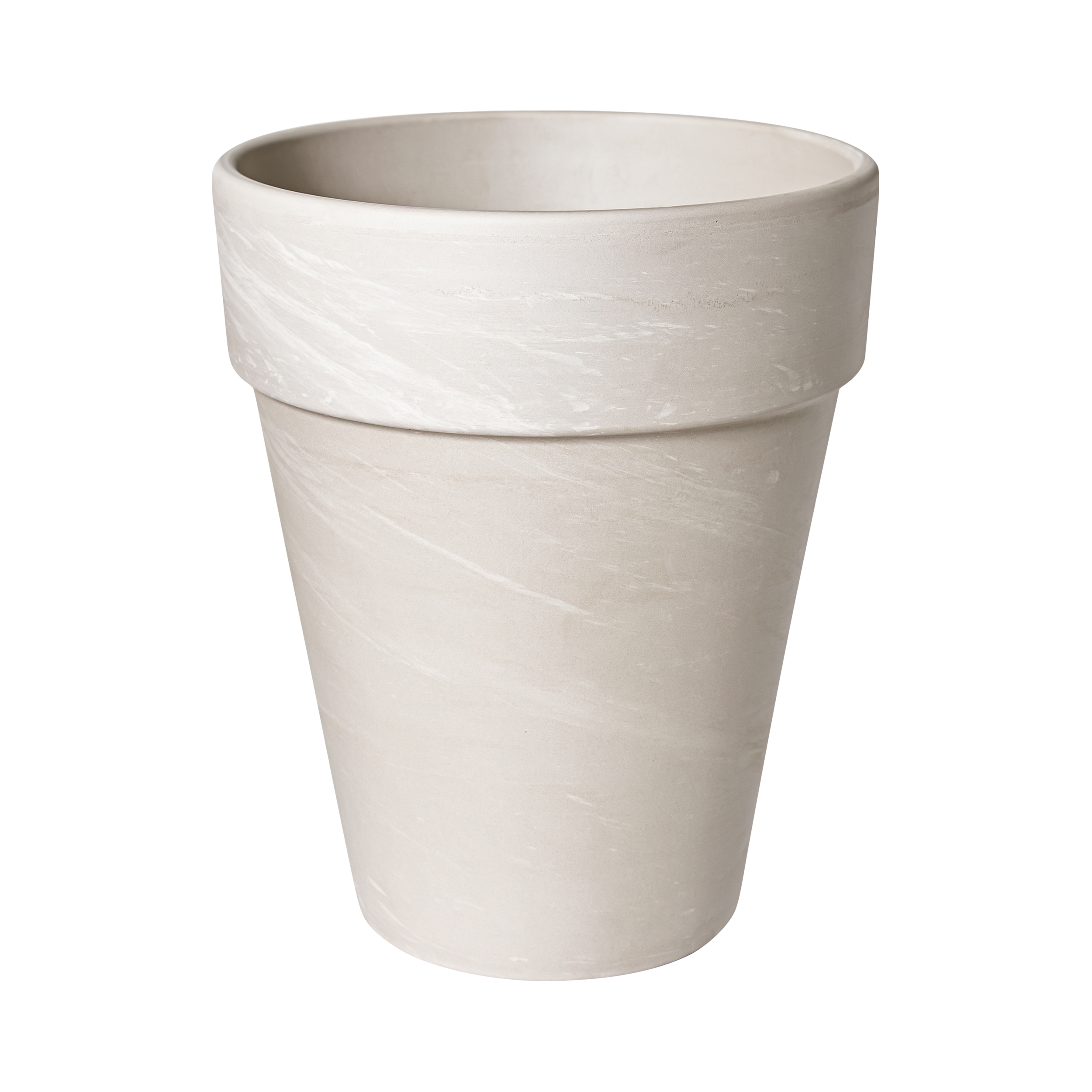 Donica duża gliniana śr.21 cm beżowa Cermax
