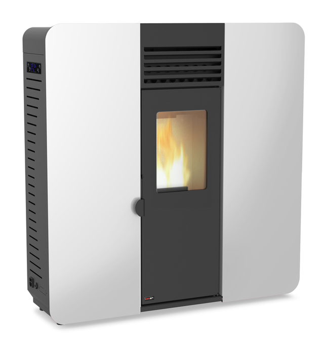 ESTUFA DE PELLET PASILLO ESMERALDA 8KW BLANCO